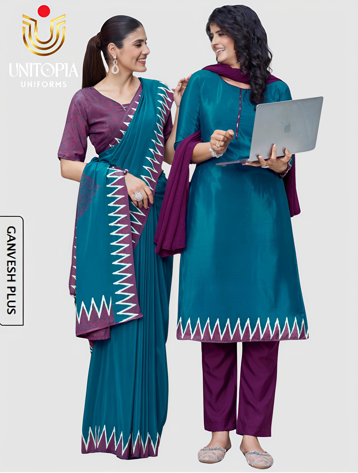 GANVESH / UNIFORM SAREE (GP9159)