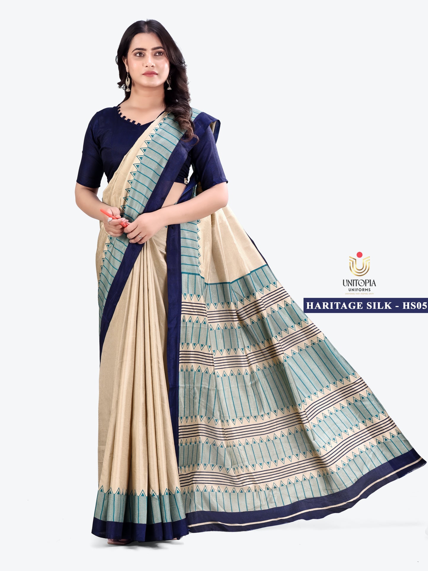 HARITAGE SILK / UNIFORM SAREES (HS05,06)