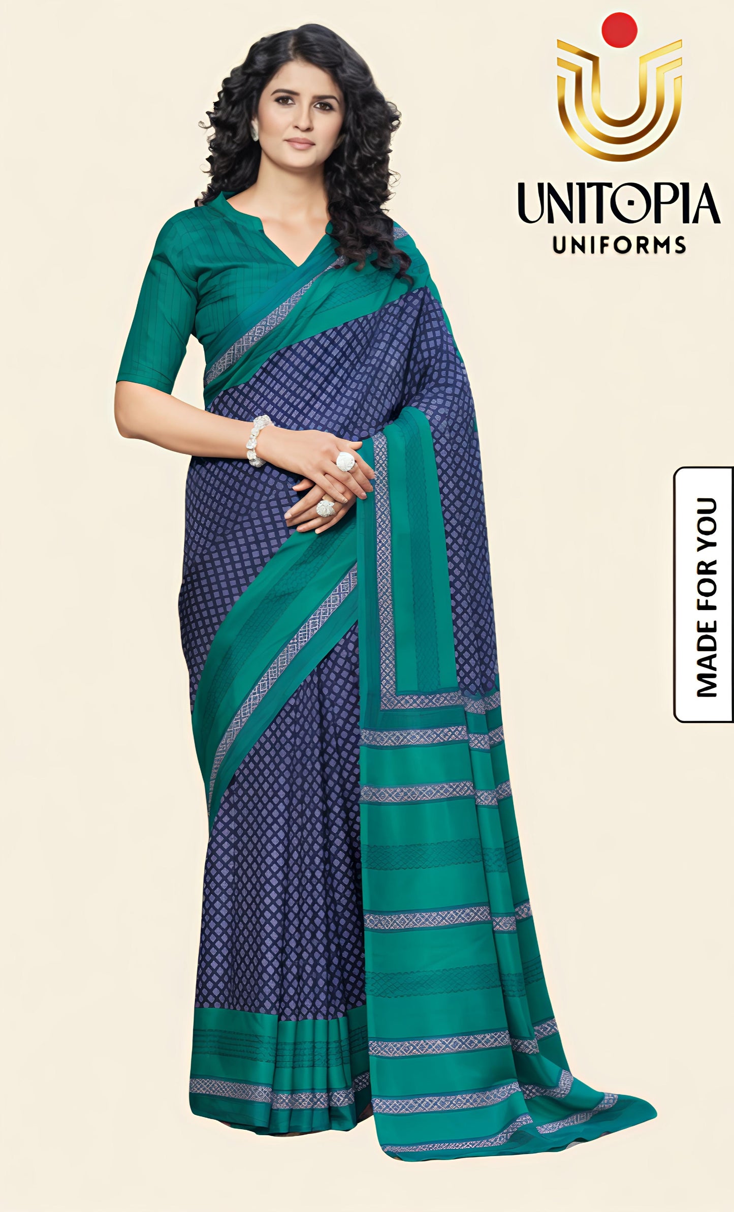 MADE FOR YOU/ UNIFORM SAREE (MFU8313)
