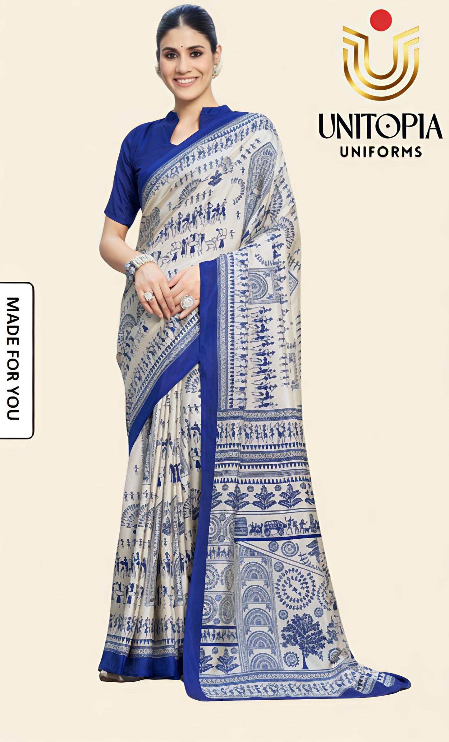 MADE FOR YOU/ UNIFORM SAREE (MFU8323)