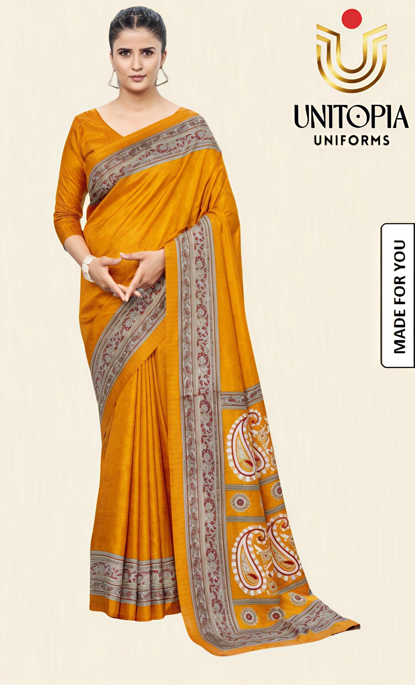 MADE FOR YOU/ UNIFORM SAREE (MFU8327)