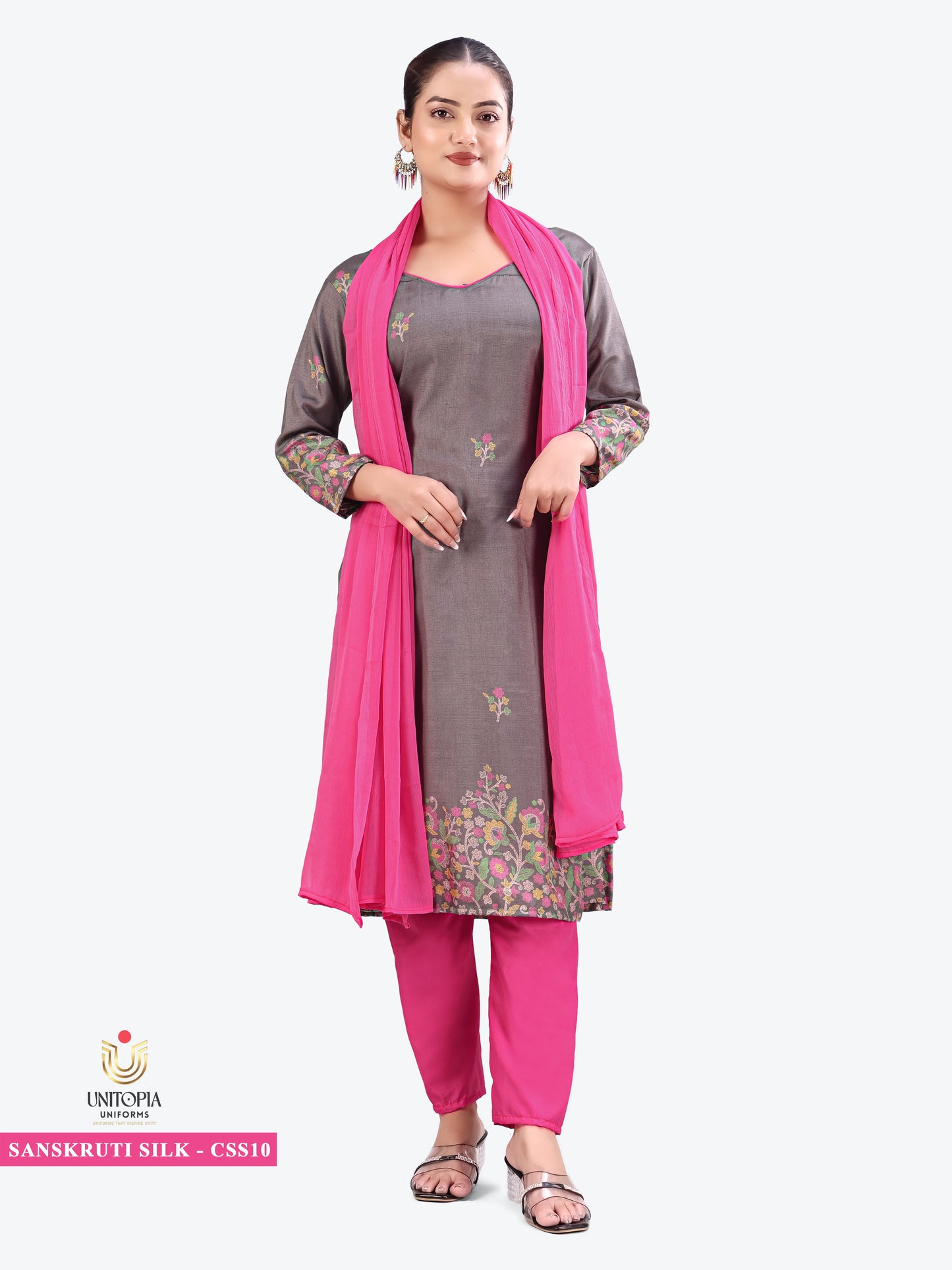 SANSKRUTI SILK / UNIFORM SAREES & SUIT (SS09,10)