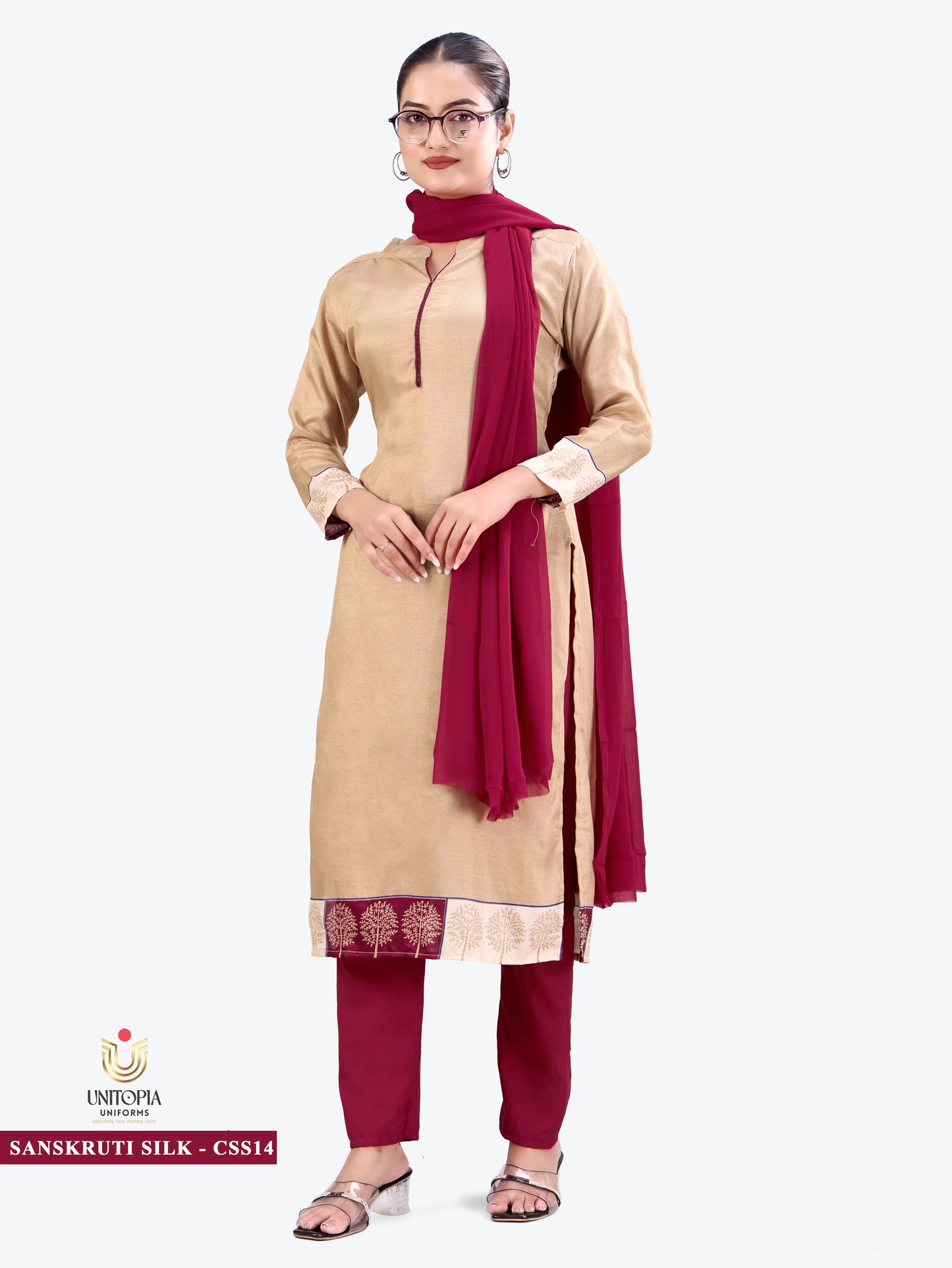 SANSKRUTI SILK / UNIFORM SAREES & SUIT (SS14)