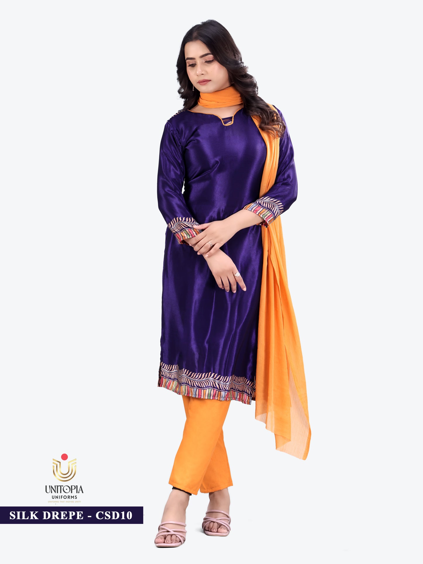 SILK DREPE / UNIFORM SAREES & SUIT (SD09,SD10)