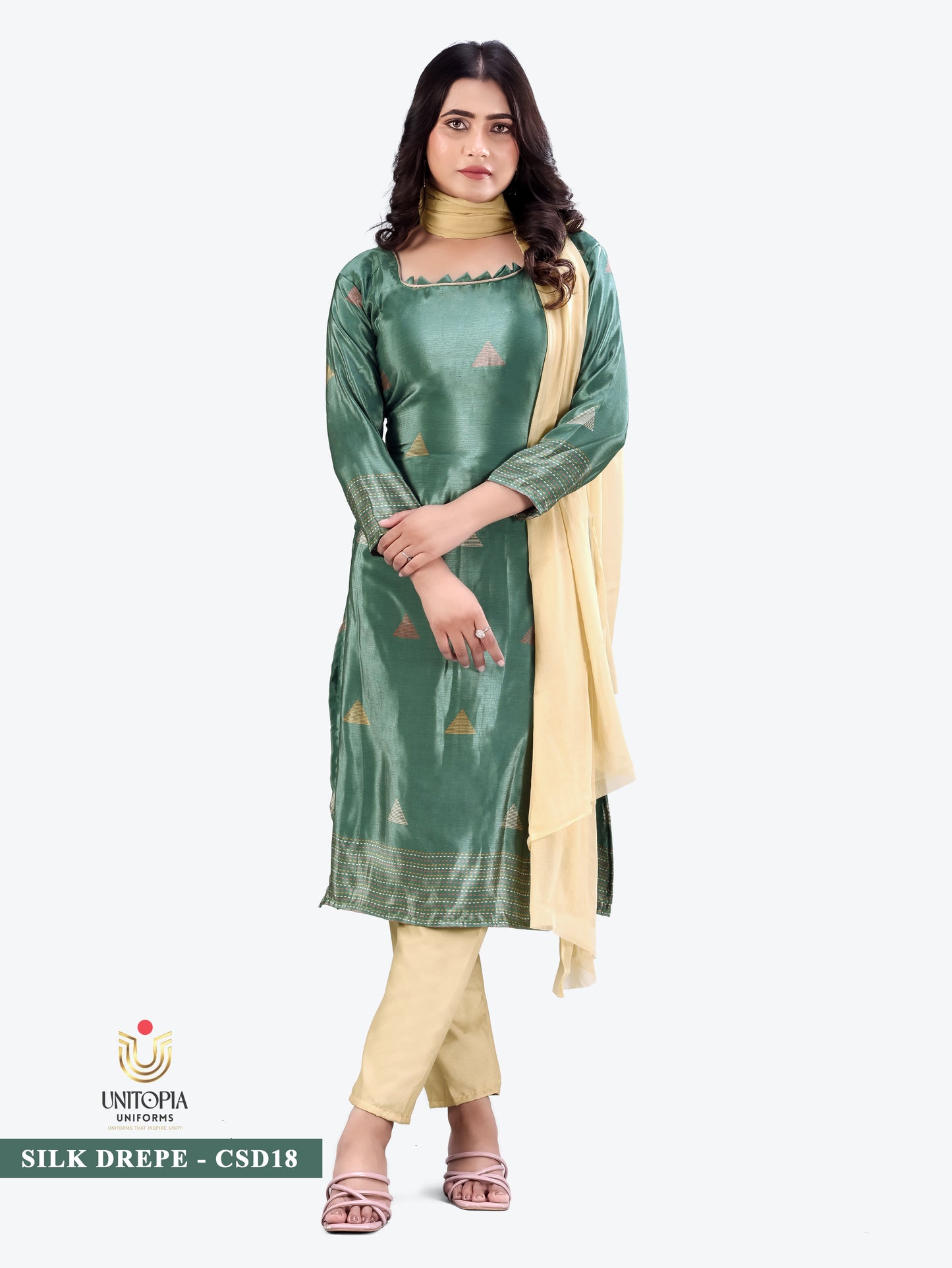 SILK DREPE / UNIFORM SAREES & SUIT (SD17,SD18)