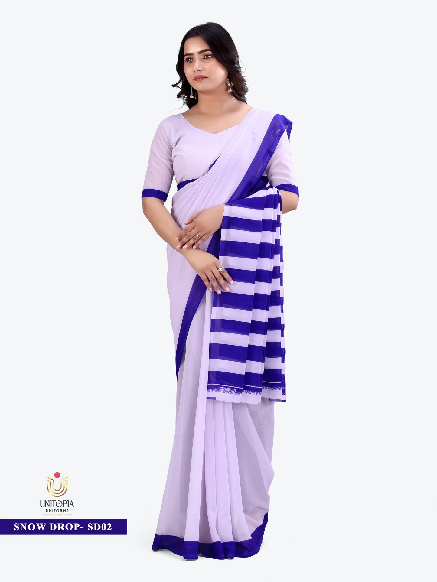SNOWDROP/ UNIFORM SAREES (SD01,SD02)