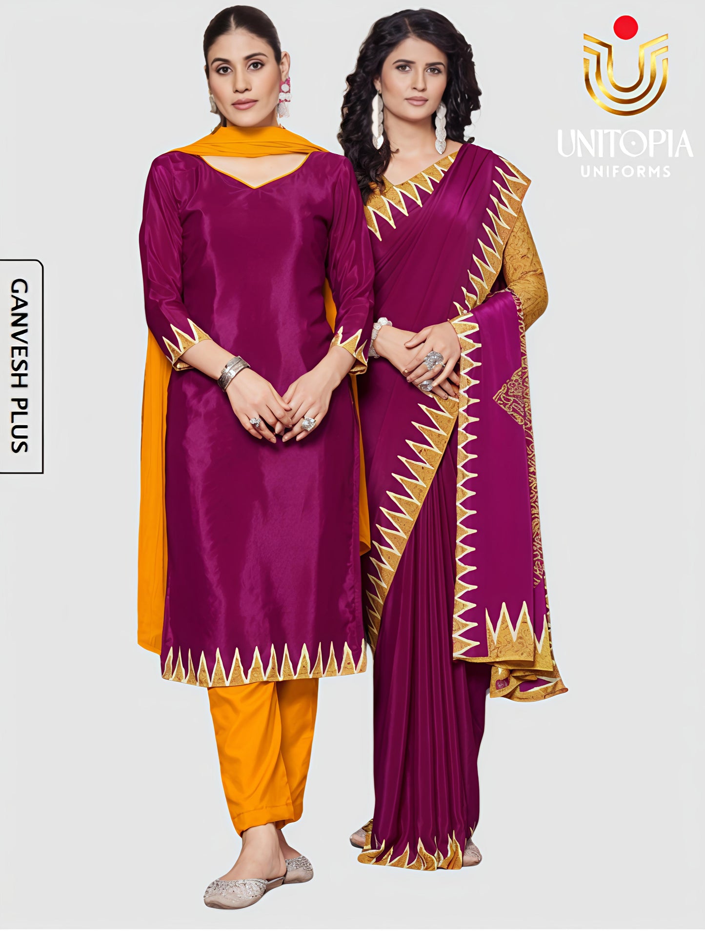 GANVESH / UNIFORM SAREE (GP9159)