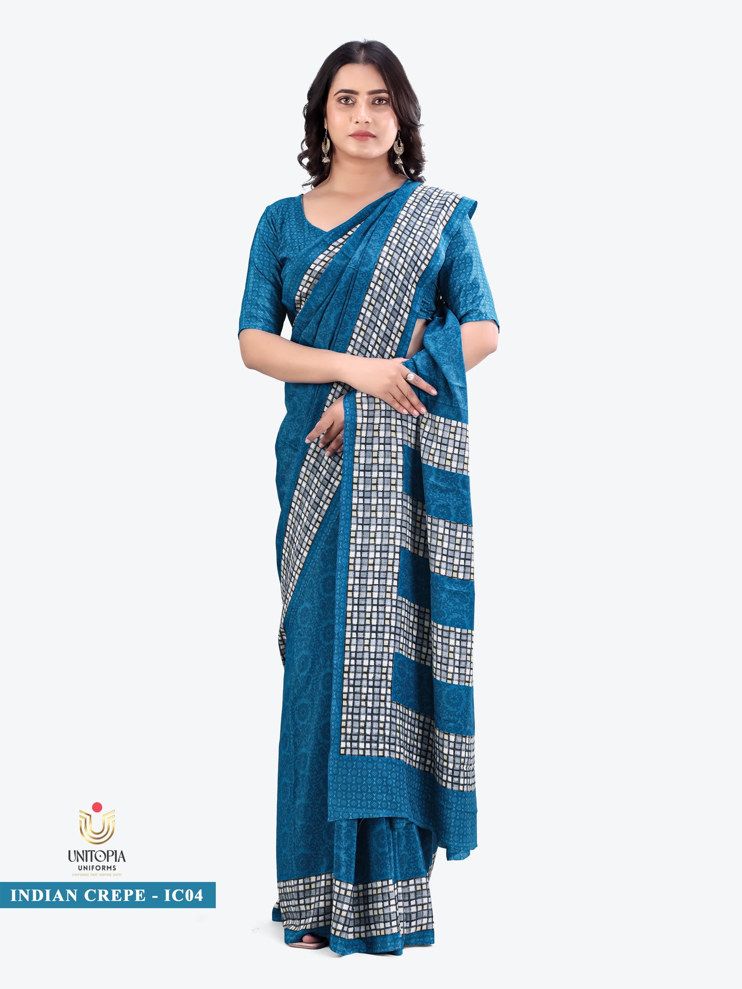 INDIAN CREPE / UNIFORM SAREES & SUIT (IC03,04)