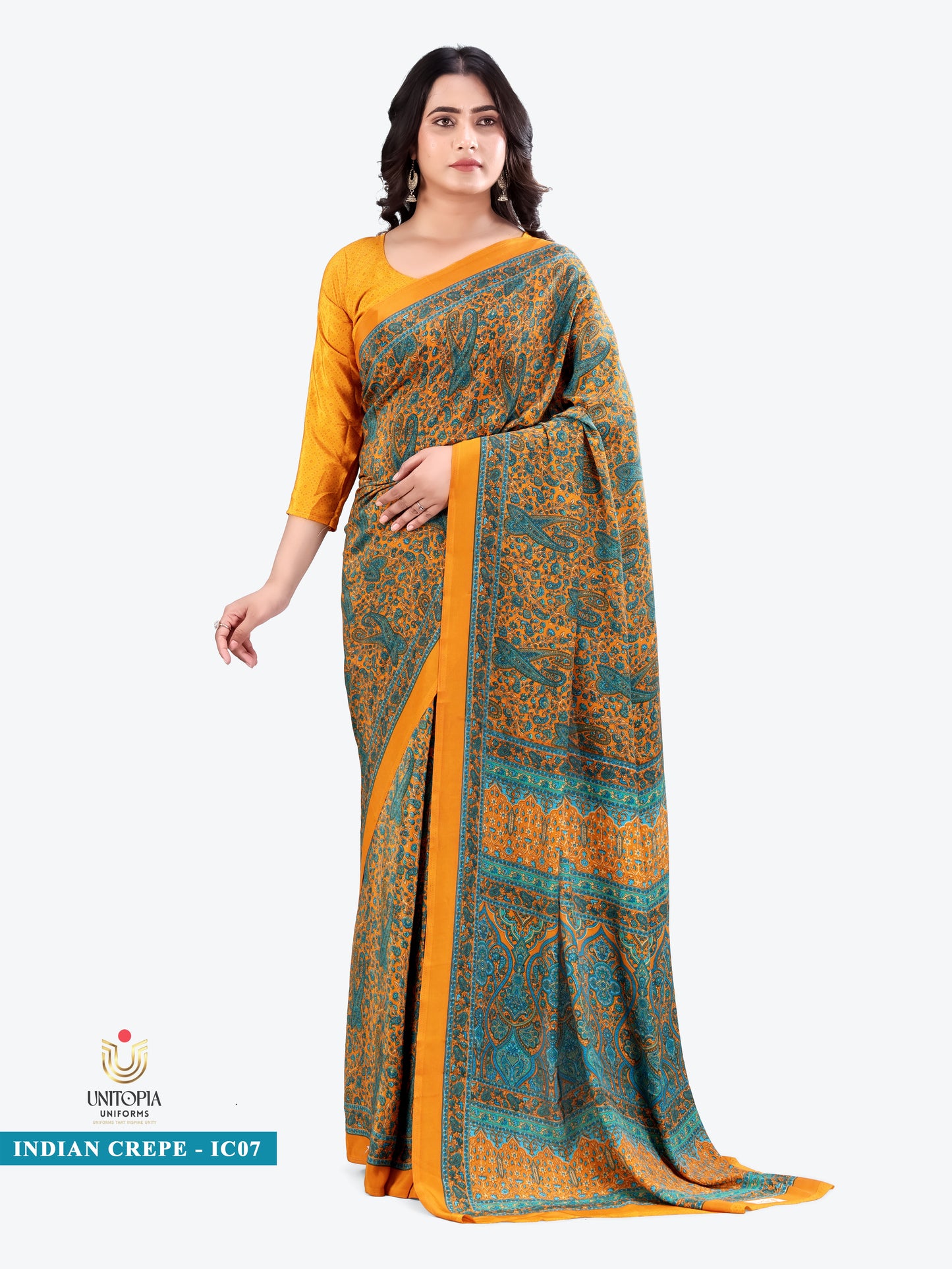 INDIAN CREPE / UNIFORM SAREES & SUIT (IC07,08)