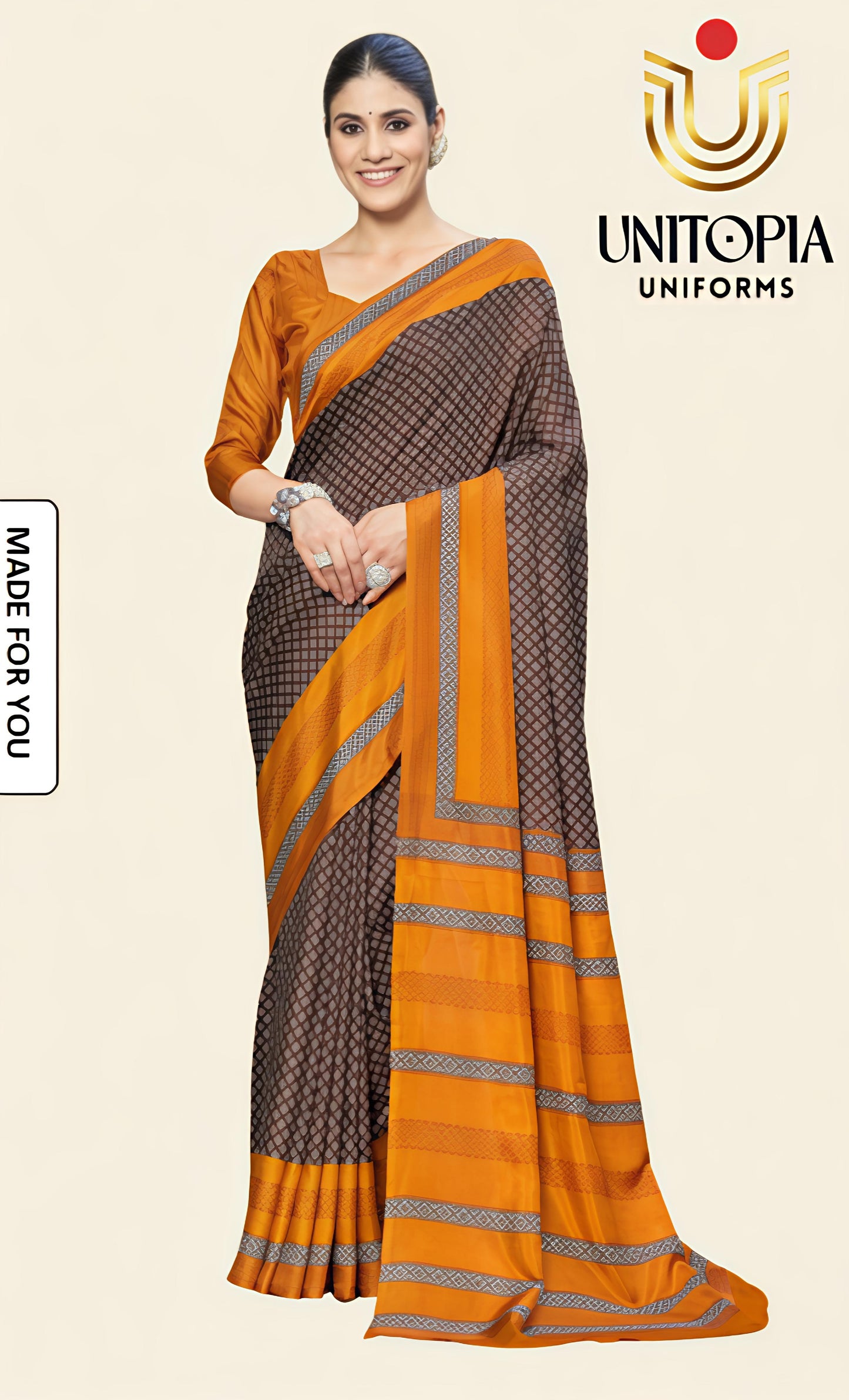 MADE FOR YOU/ UNIFORM SAREE (MFU8313)