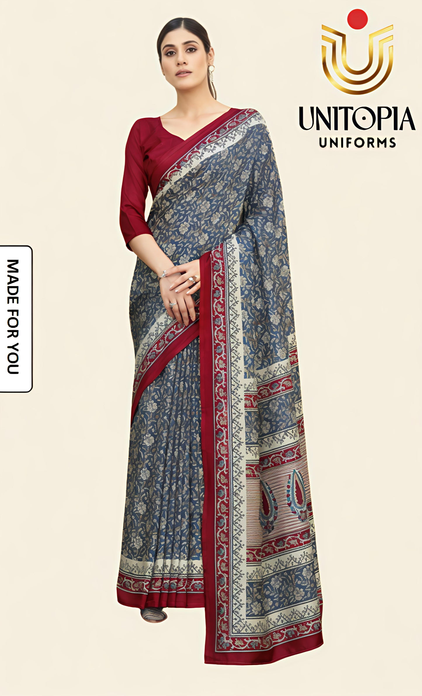 MADE FOR YOU/ UNIFORM SAREE (MFU8319)