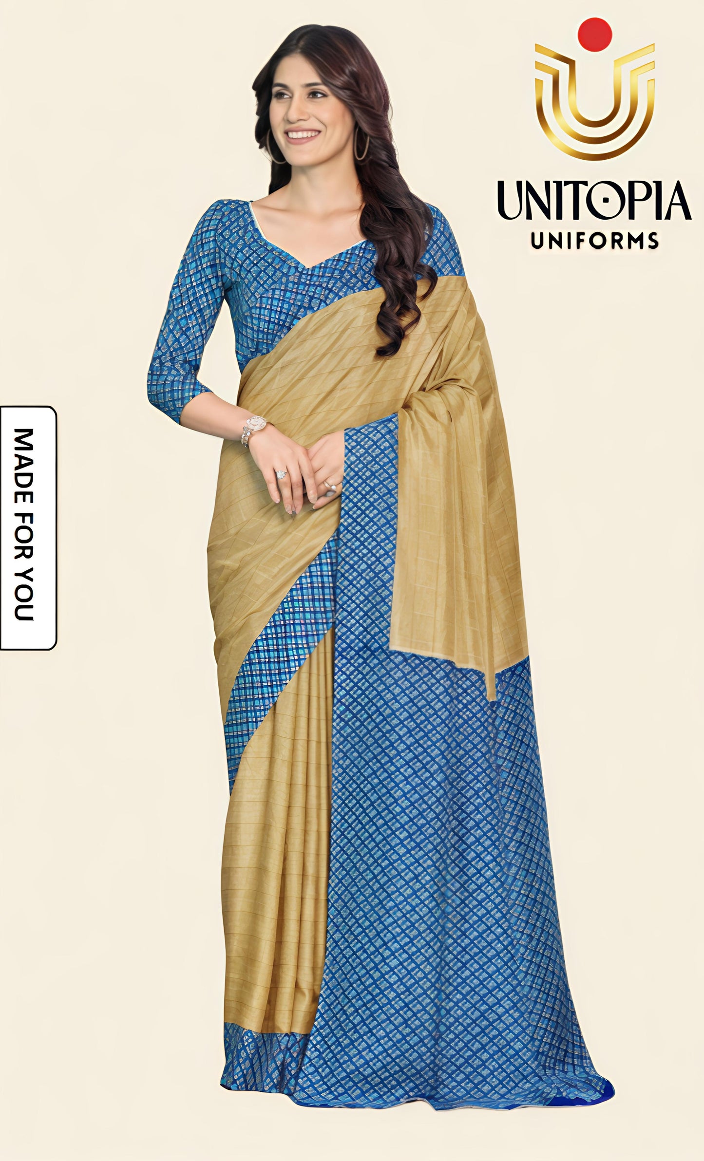 MADE FOR YOU/ UNIFORM SAREE (MFU8321)