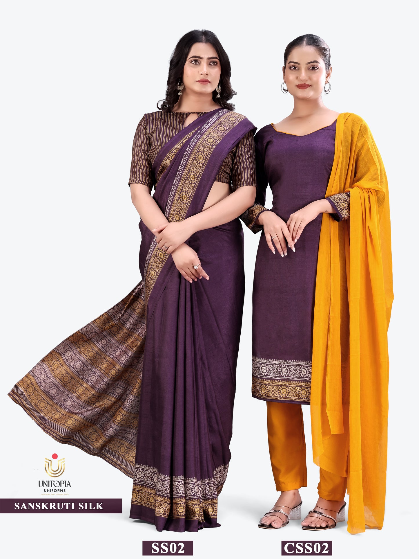 SANSKRUTI SILK / UNIFORM SAREES & SUIT (SS01,02)