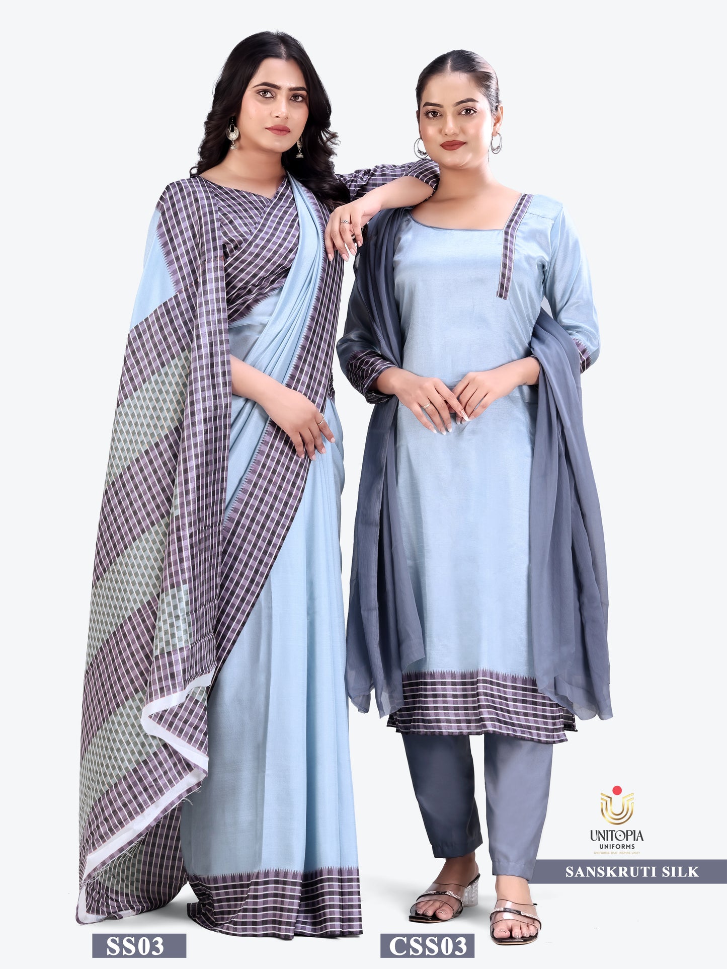 SANSKRUTI SILK / UNIFORM SAREES & SUIT (SS03,04)
