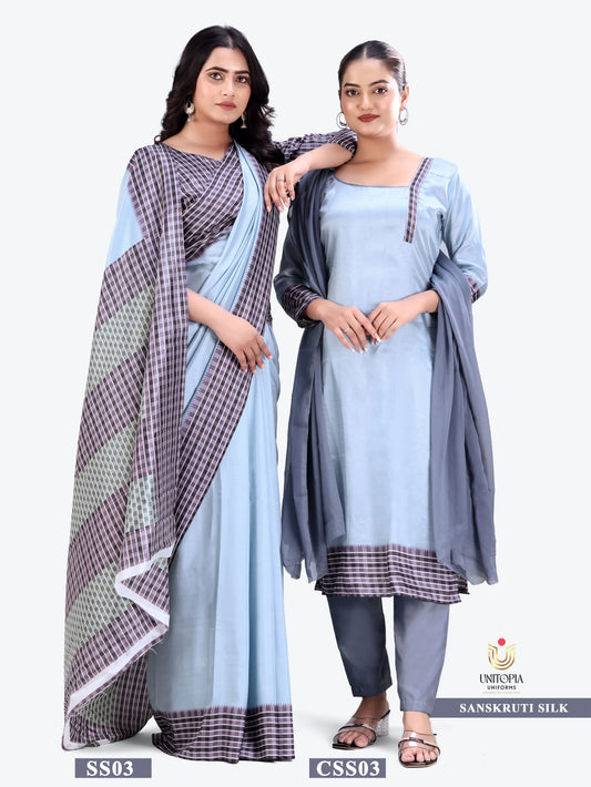 SANSKRUTI SILK / UNIFORM SAREES & SUIT (SS03,04)