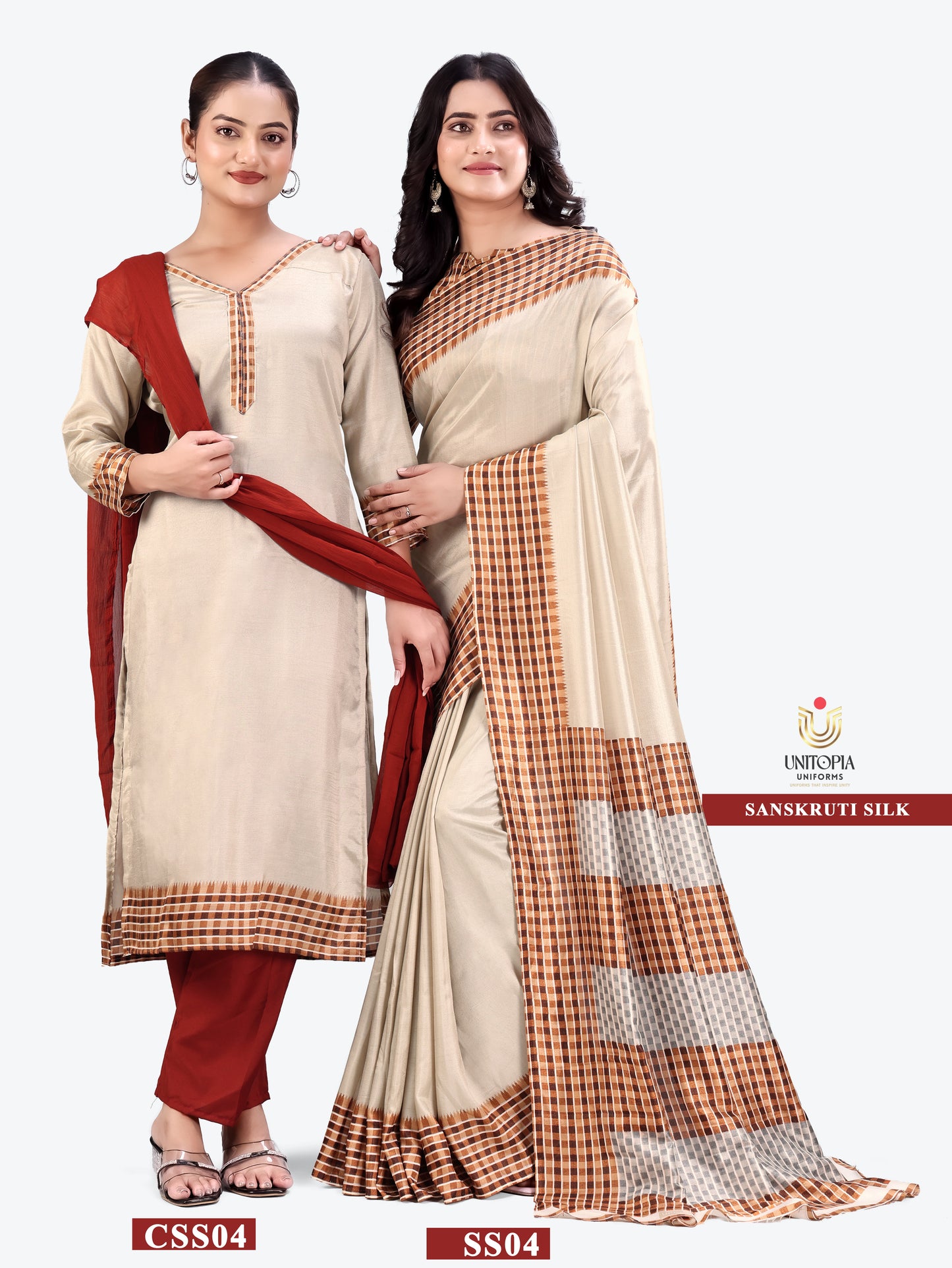 SANSKRUTI SILK / UNIFORM SAREES & SUIT (SS03,04)
