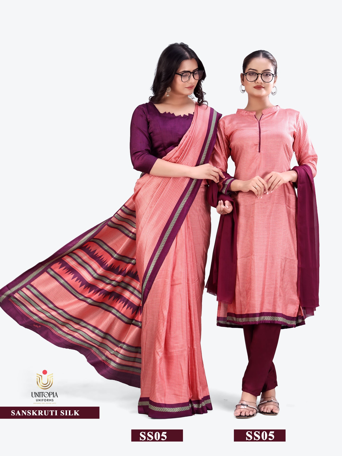 SANSKRUTI SILK / UNIFORM SAREES & SUIT (SS05,06)