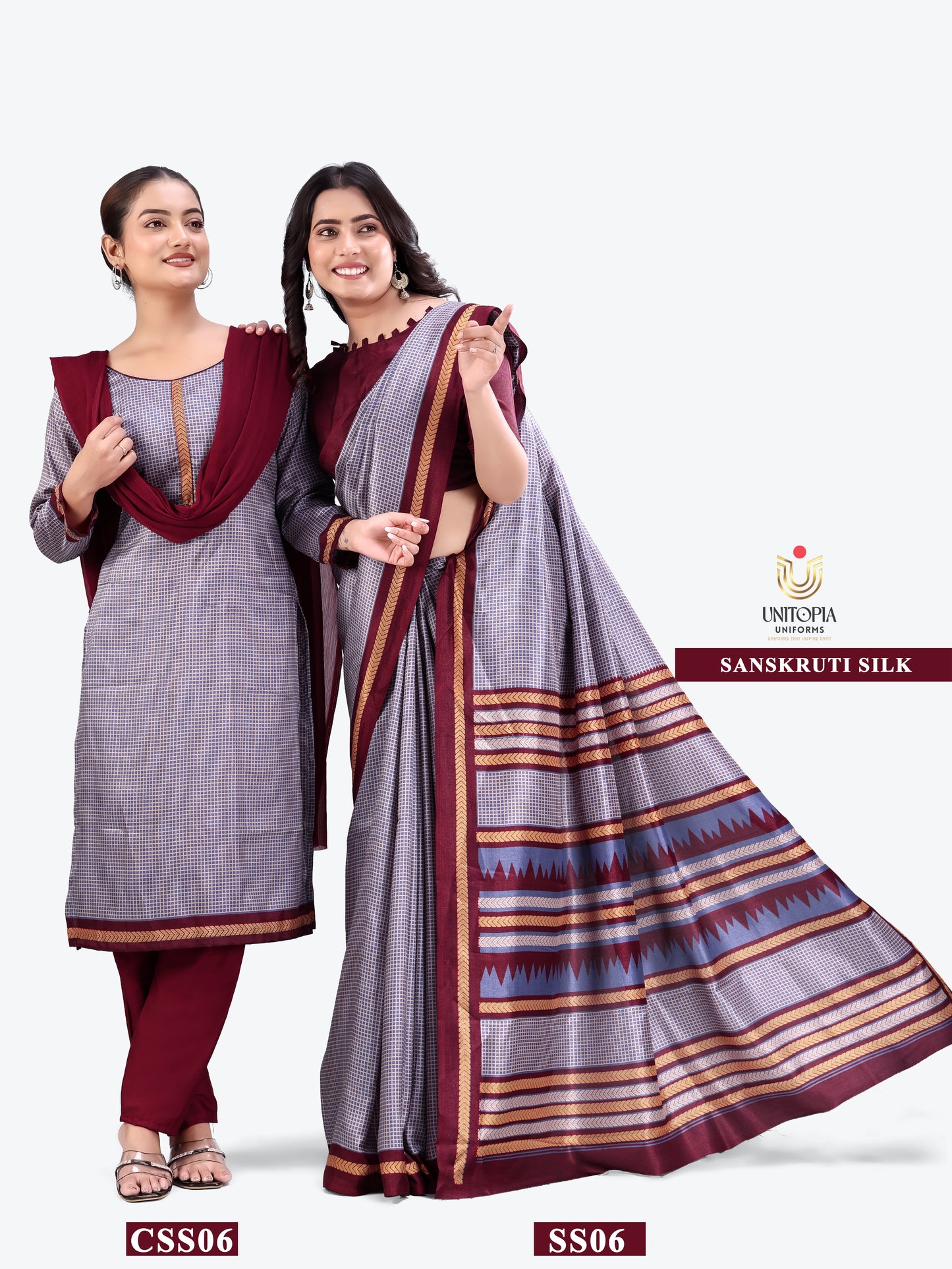 SANSKRUTI SILK / UNIFORM SAREES & SUIT (SS05,06)