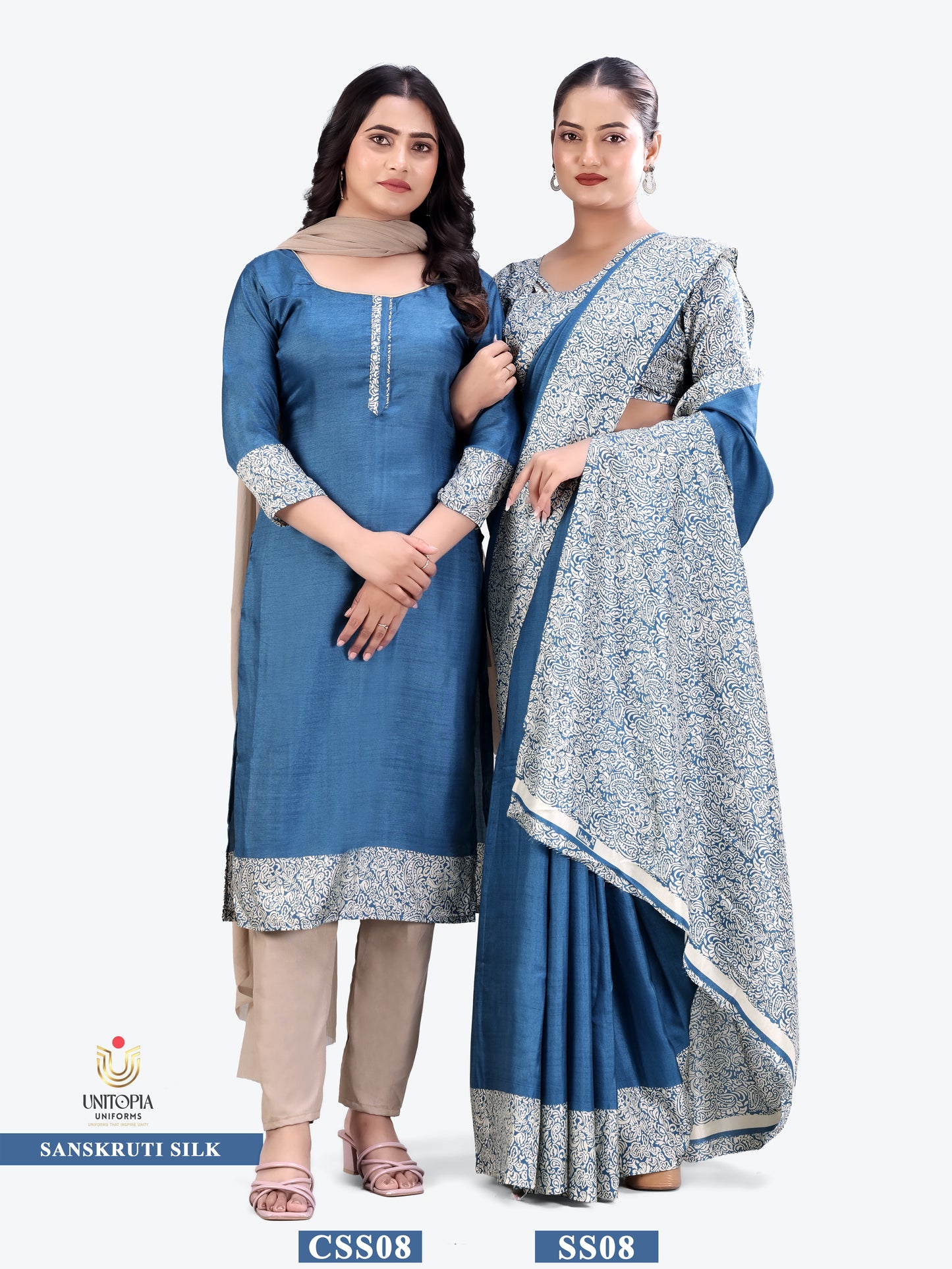 SANSKRUTI SILK / UNIFORM SAREES & SUIT (SS07,08)