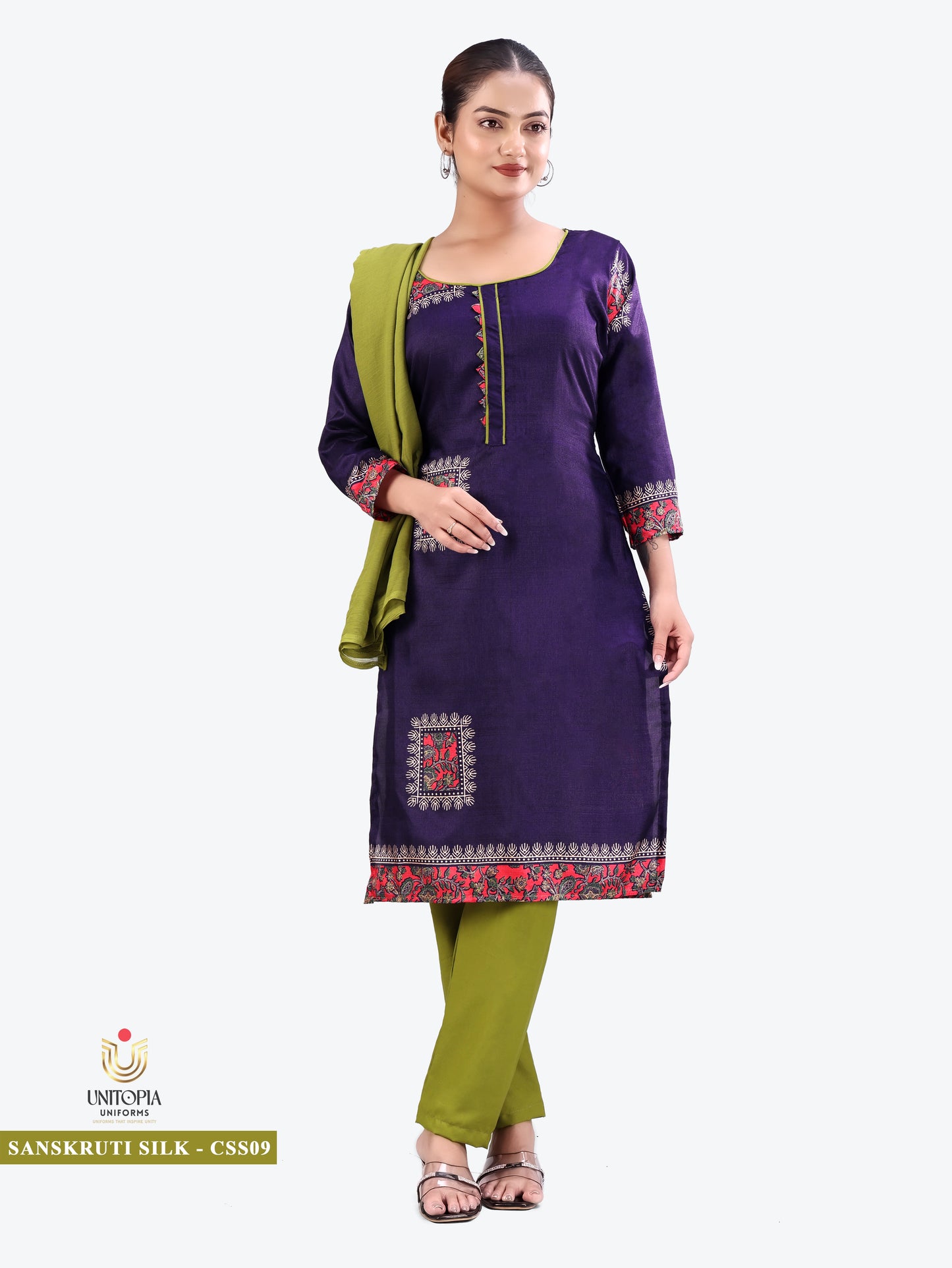 SANSKRUTI SILK / UNIFORM SAREES & SUIT (SS09,10)