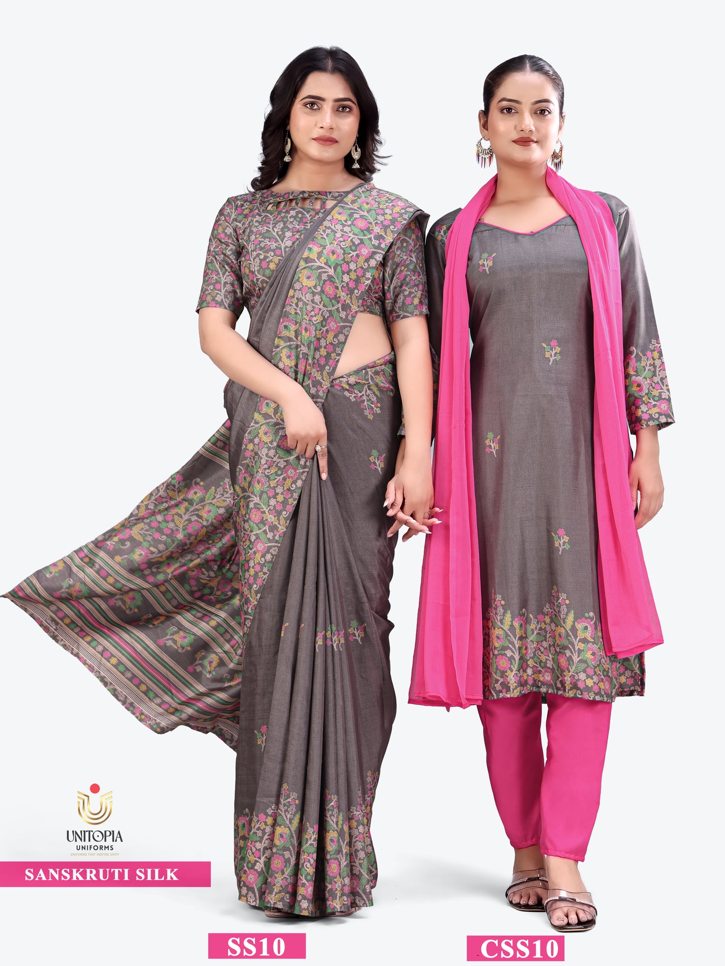 SANSKRUTI SILK / UNIFORM SAREES & SUIT (SS09,10)