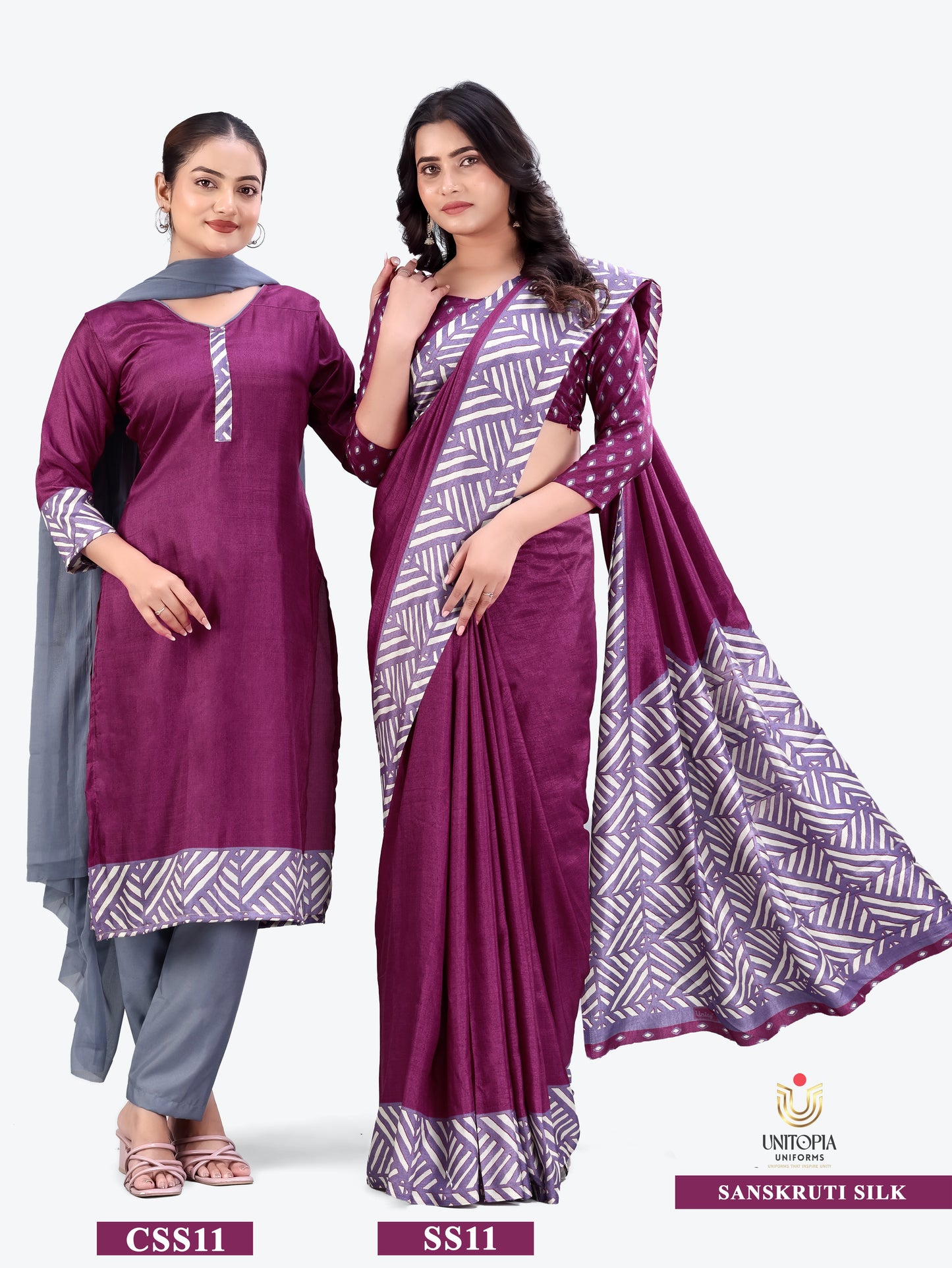 SANSKRUTI SILK / UNIFORM SAREES & SUIT (SS11)