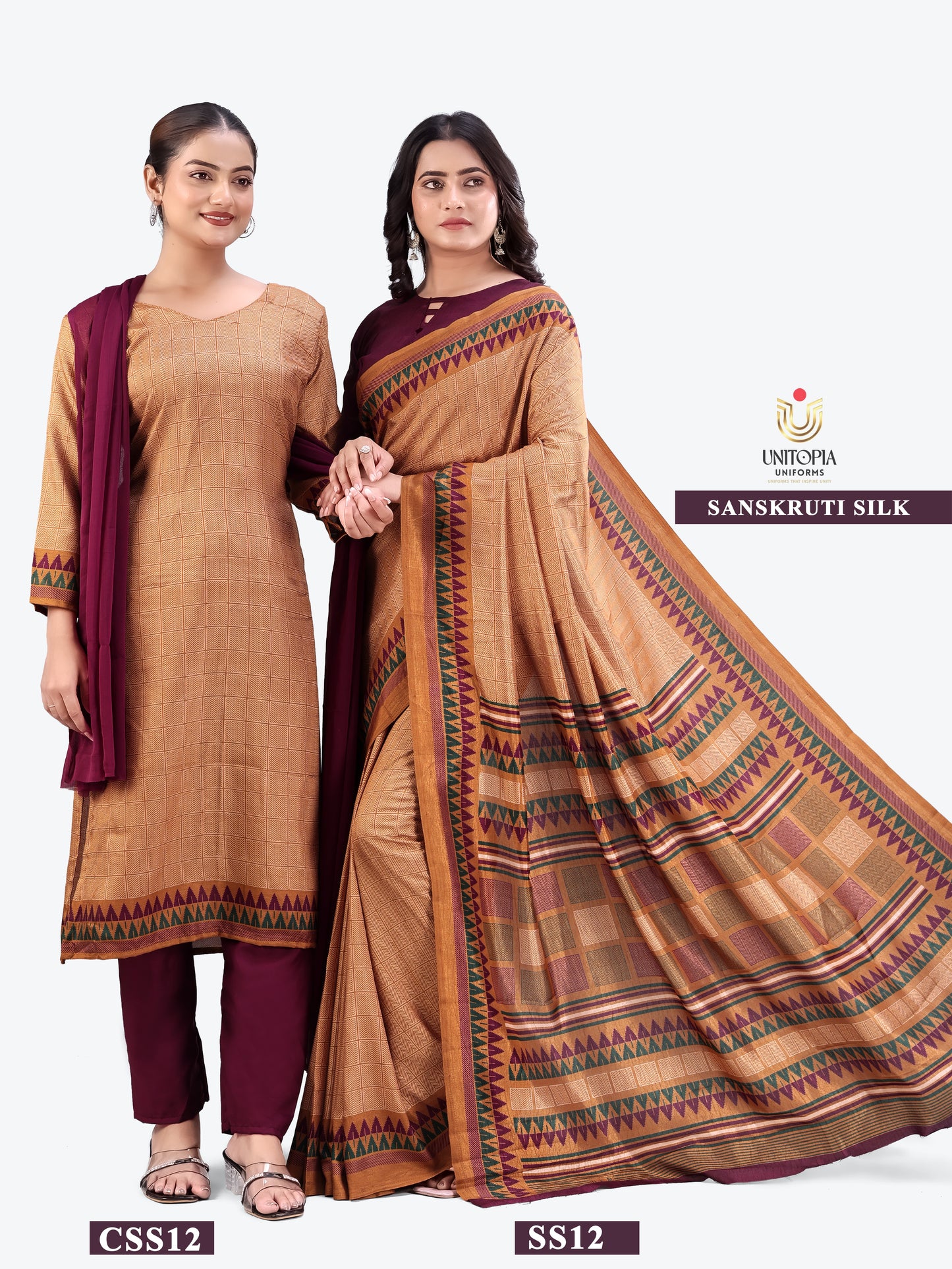 SANSKRUTI SILK / UNIFORM SAREES & SUIT (SS12)