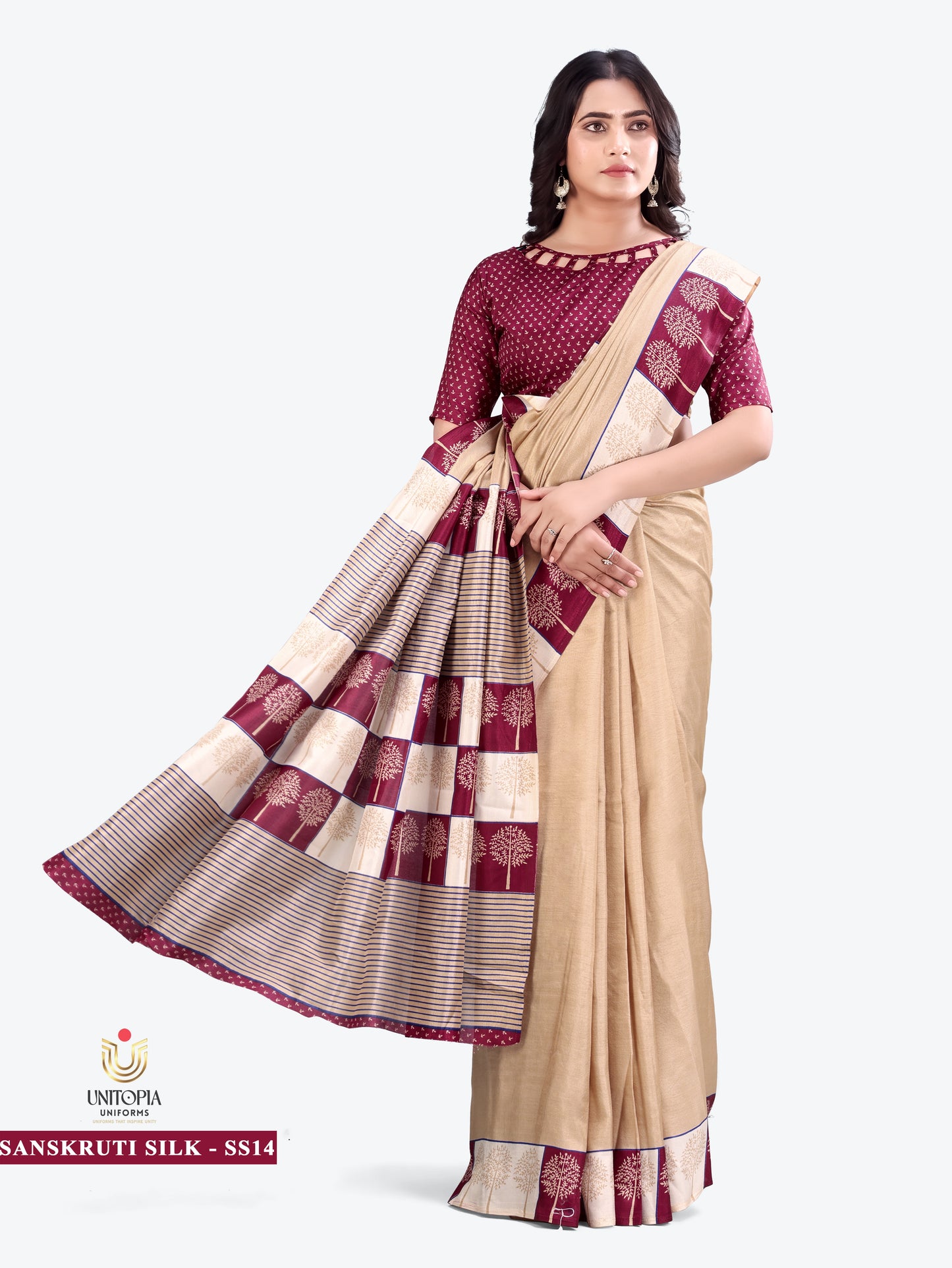 SANSKRUTI SILK / UNIFORM SAREES & SUIT (SS14)