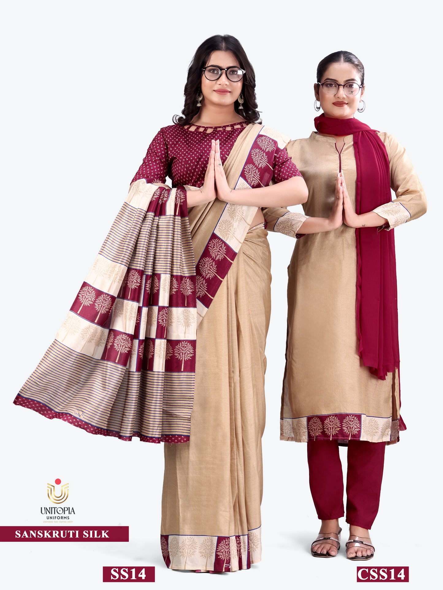 SANSKRUTI SILK / UNIFORM SAREES & SUIT (SS14)