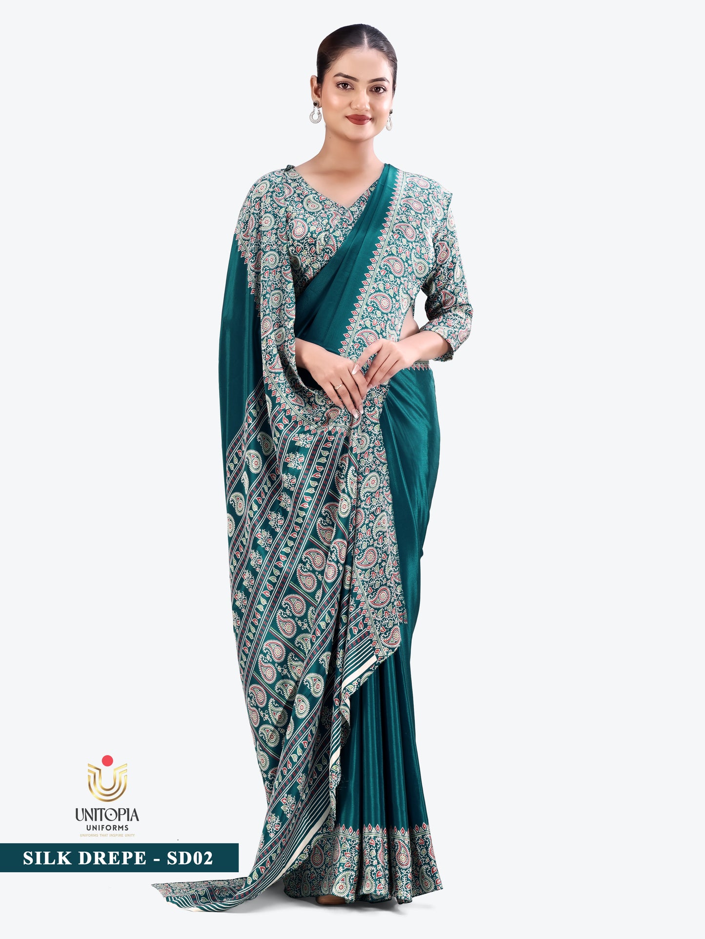 SILK DREPE / UNIFORM SAREES & SUIT (SD01,SD02)