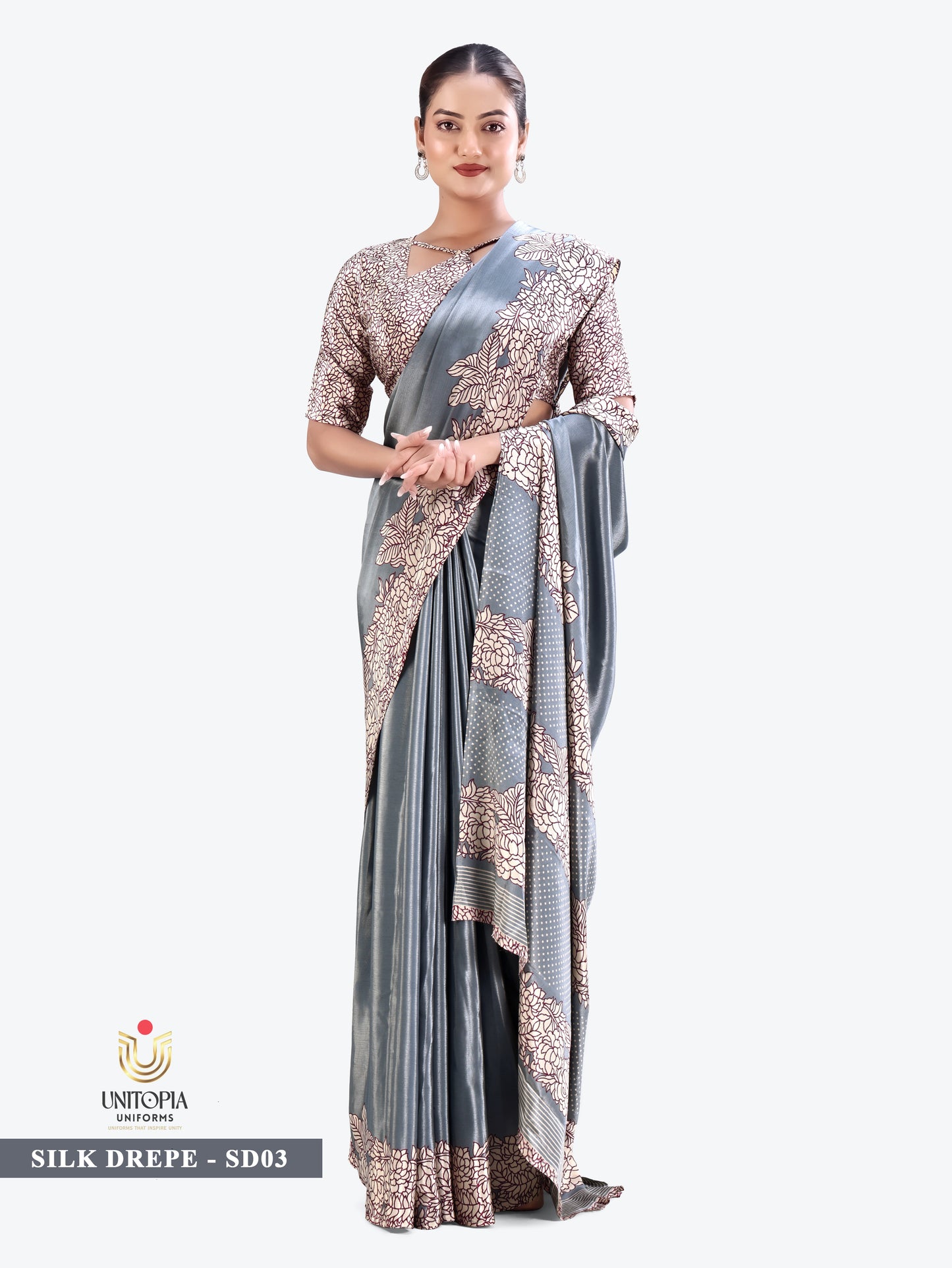 SILK DREPE / UNIFORM SAREES & SUIT (SD03,SD04)