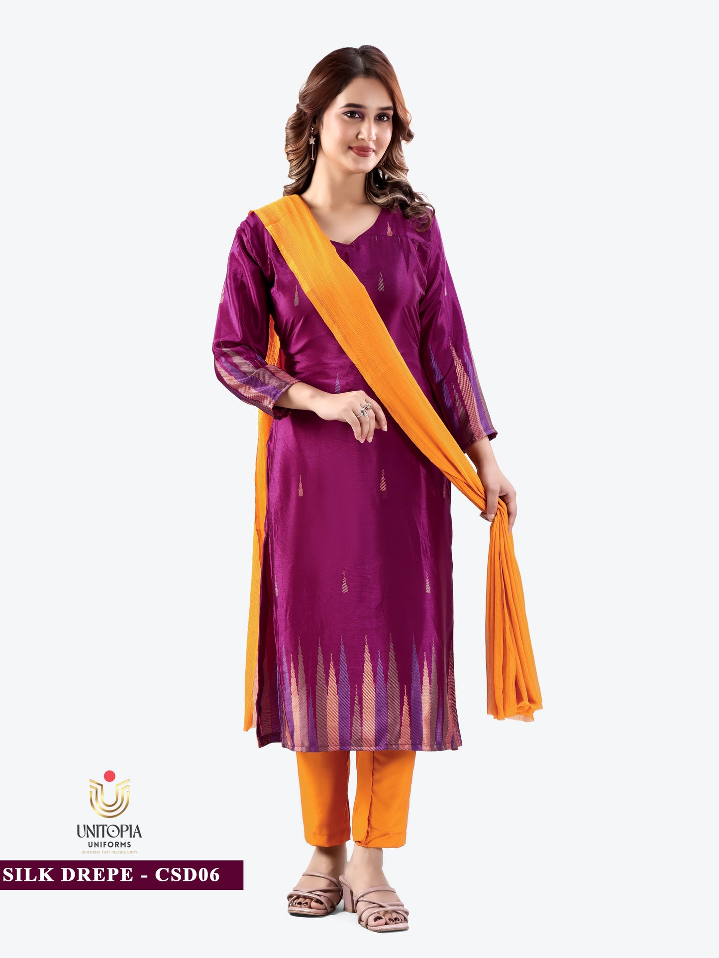 SILK DREPE / UNIFORM SAREES & SUIT (SD05,SD06)