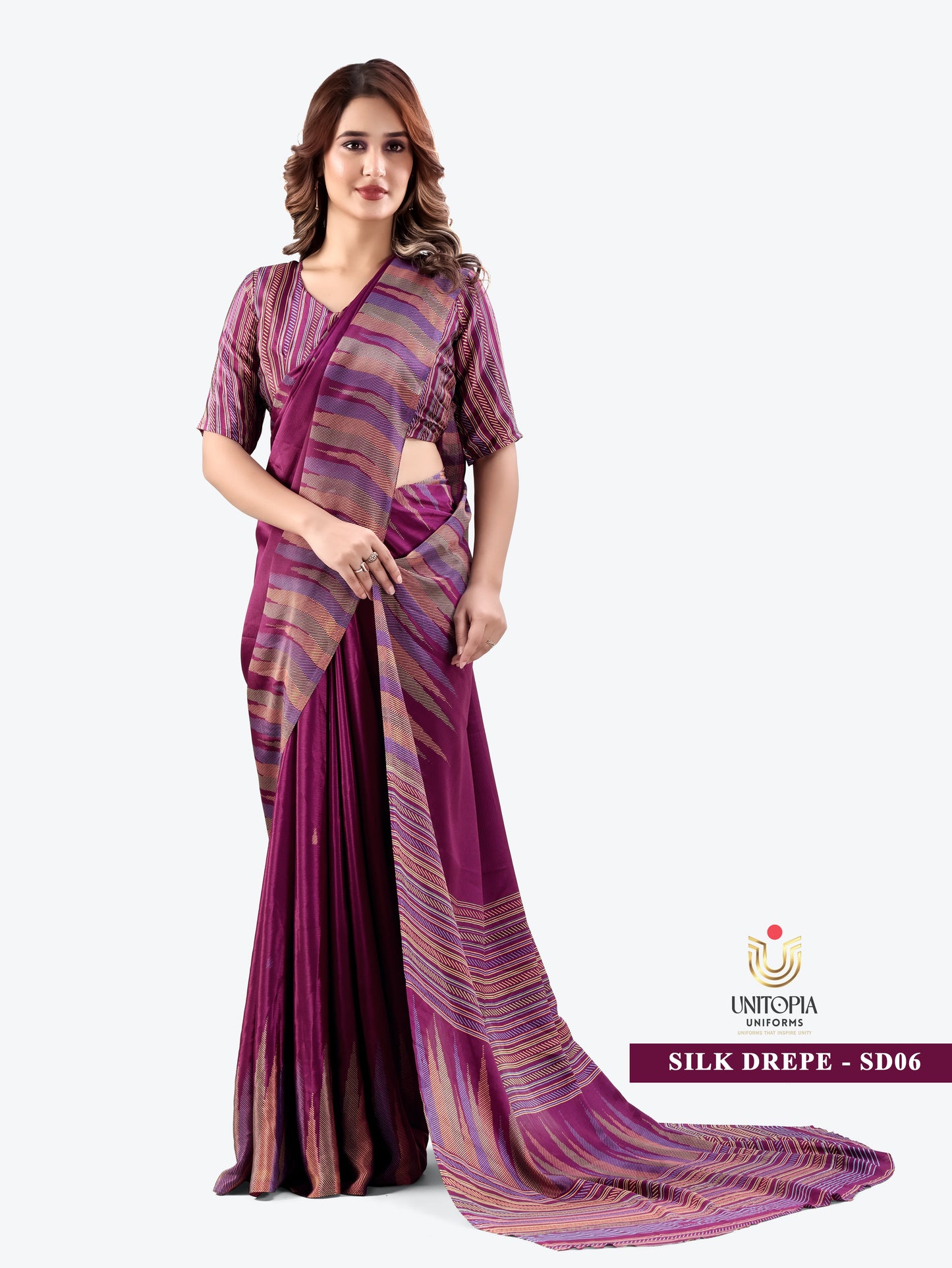 SILK DREPE / UNIFORM SAREES & SUIT (SD05,SD06)