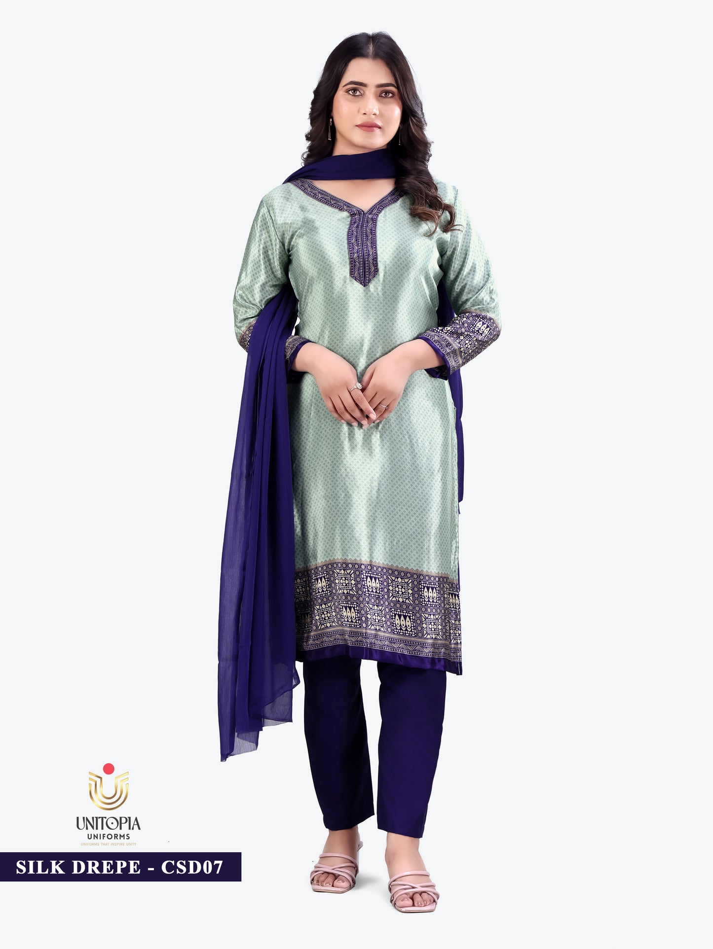 SILK DREPE / UNIFORM SAREES & SUIT (SD07,SD08)