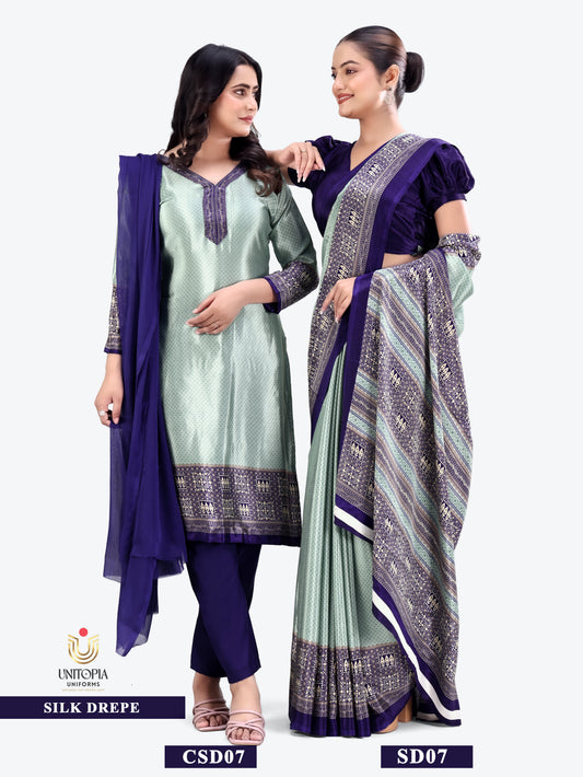 SILK DREPE / UNIFORM SAREES & SUIT (SD07,SD08)