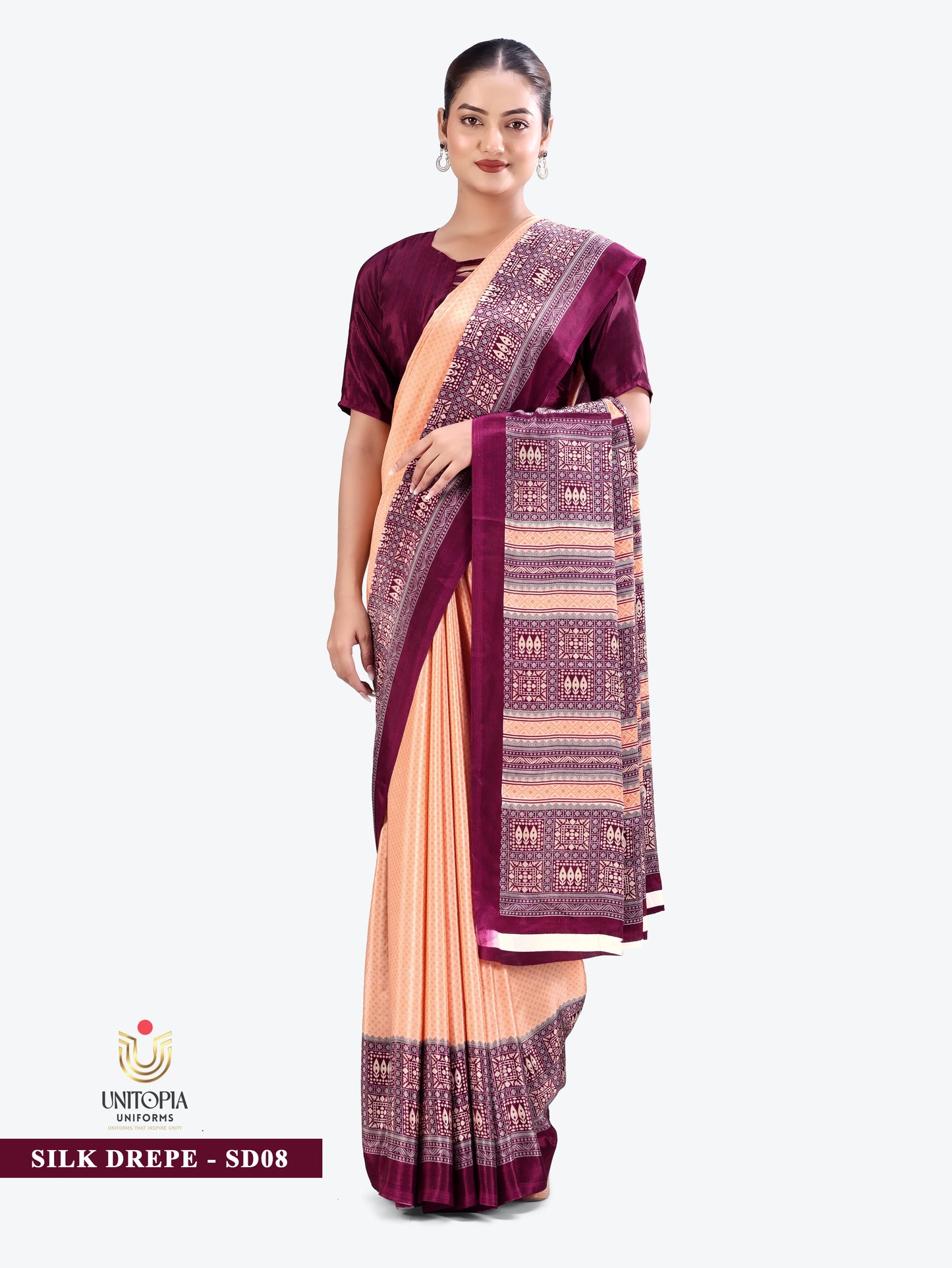SILK DREPE / UNIFORM SAREES & SUIT (SD07,SD08)