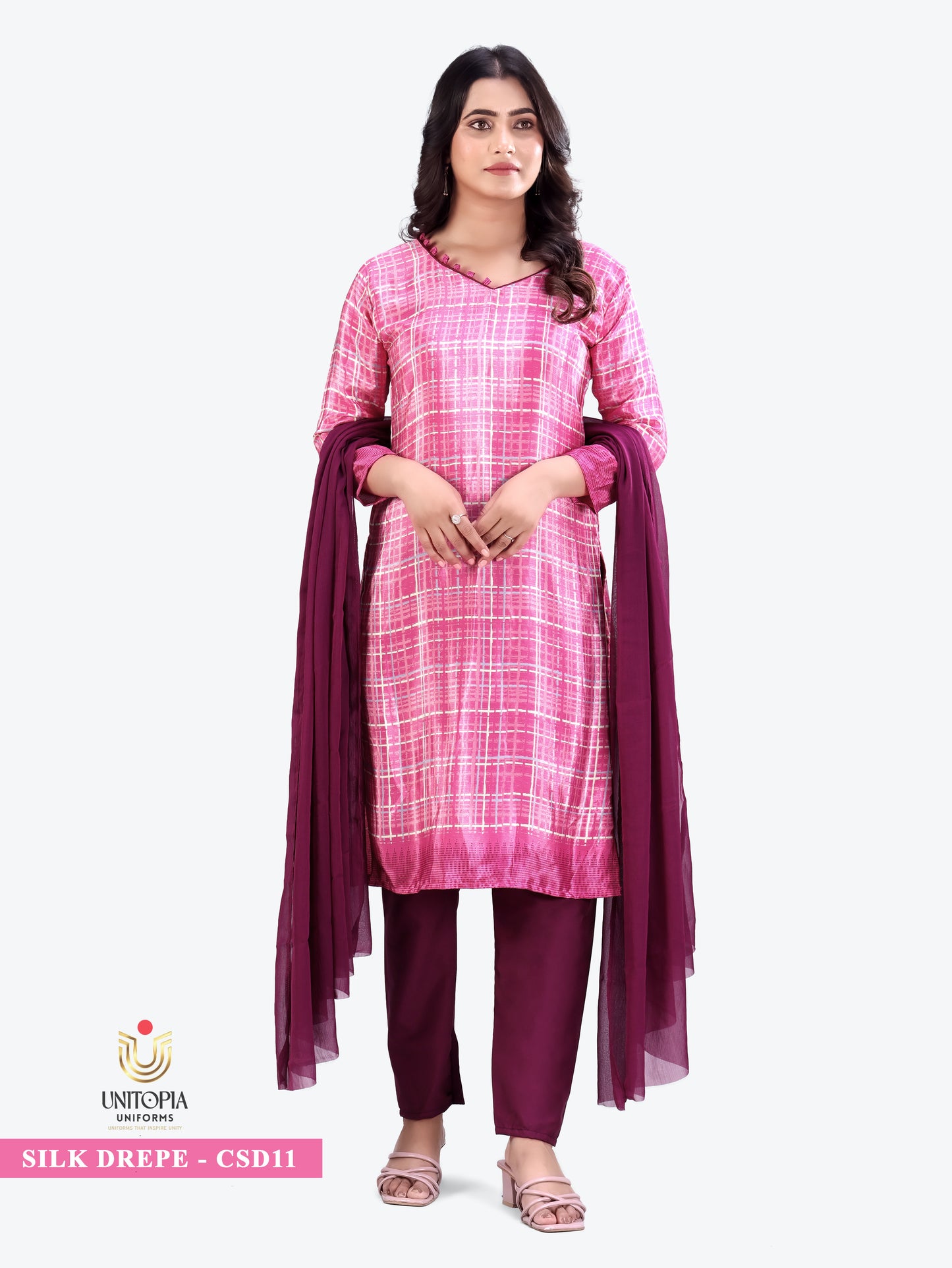 SILK DREPE / UNIFORM SAREES & SUIT (SD11,SD12)