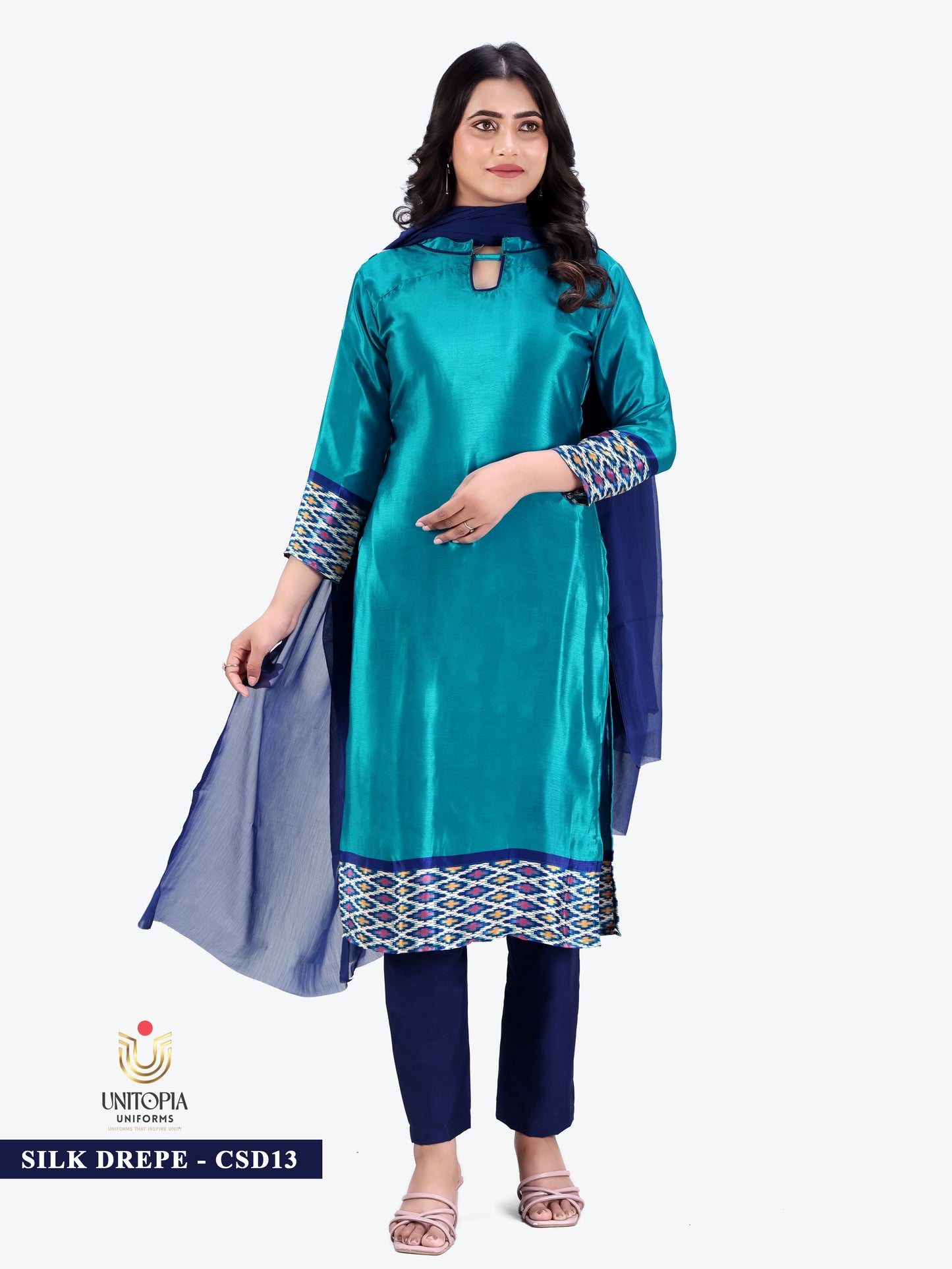 SILK DREPE / UNIFORM SAREES & SUIT (SD13,SD14)