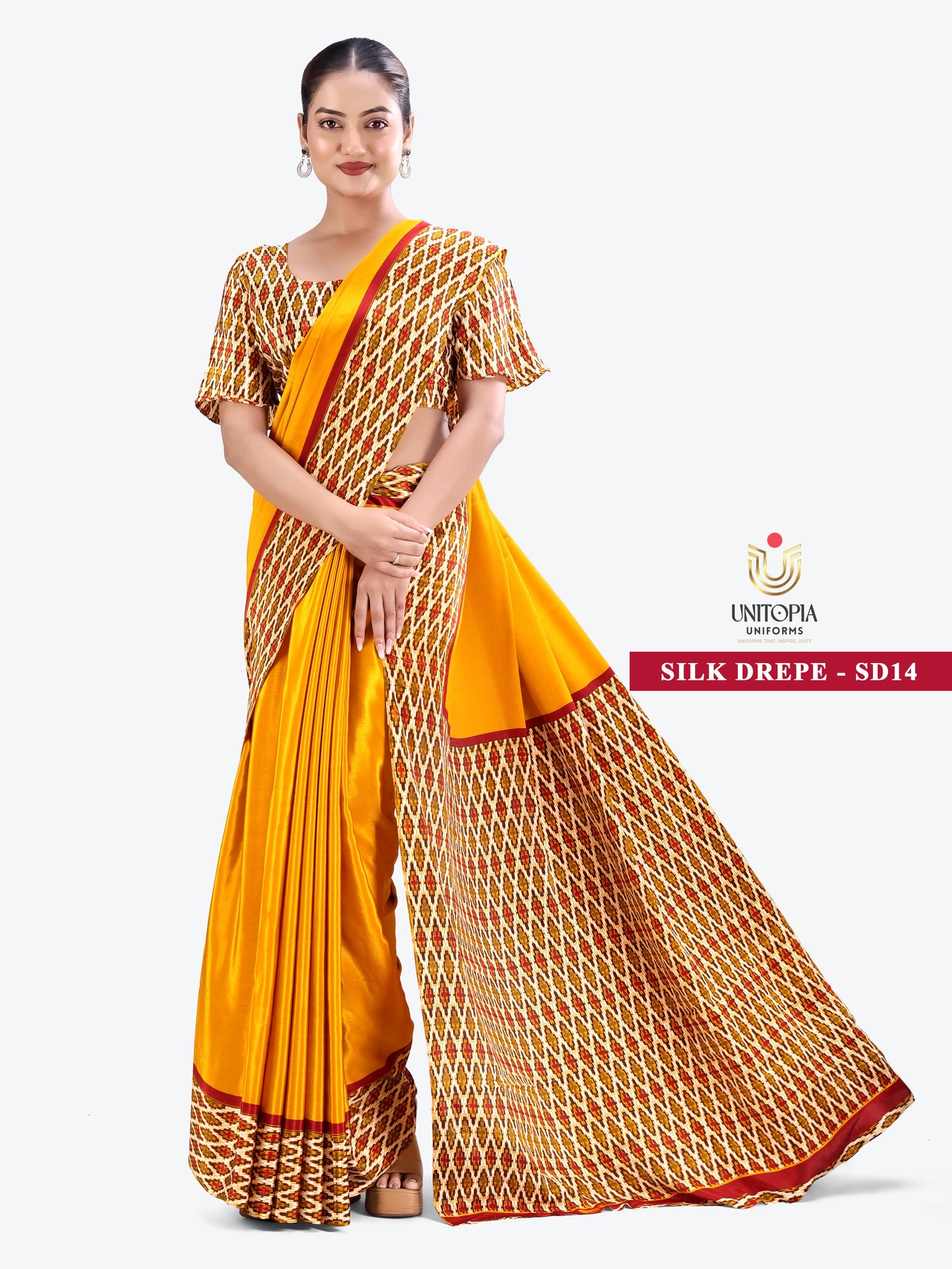 SILK DREPE / UNIFORM SAREES & SUIT (SD13,SD14)