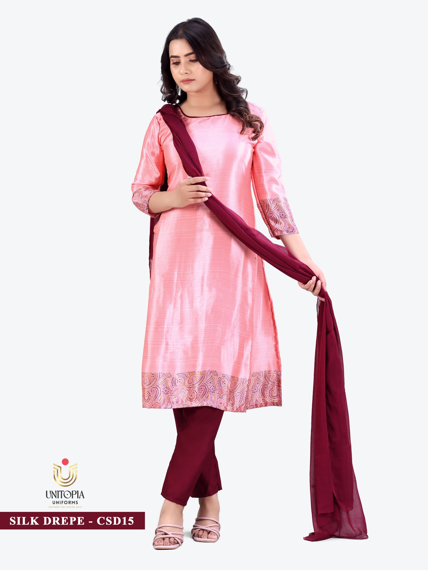 SILK DREPE / UNIFORM SAREES & SUIT (SD15,SD16)