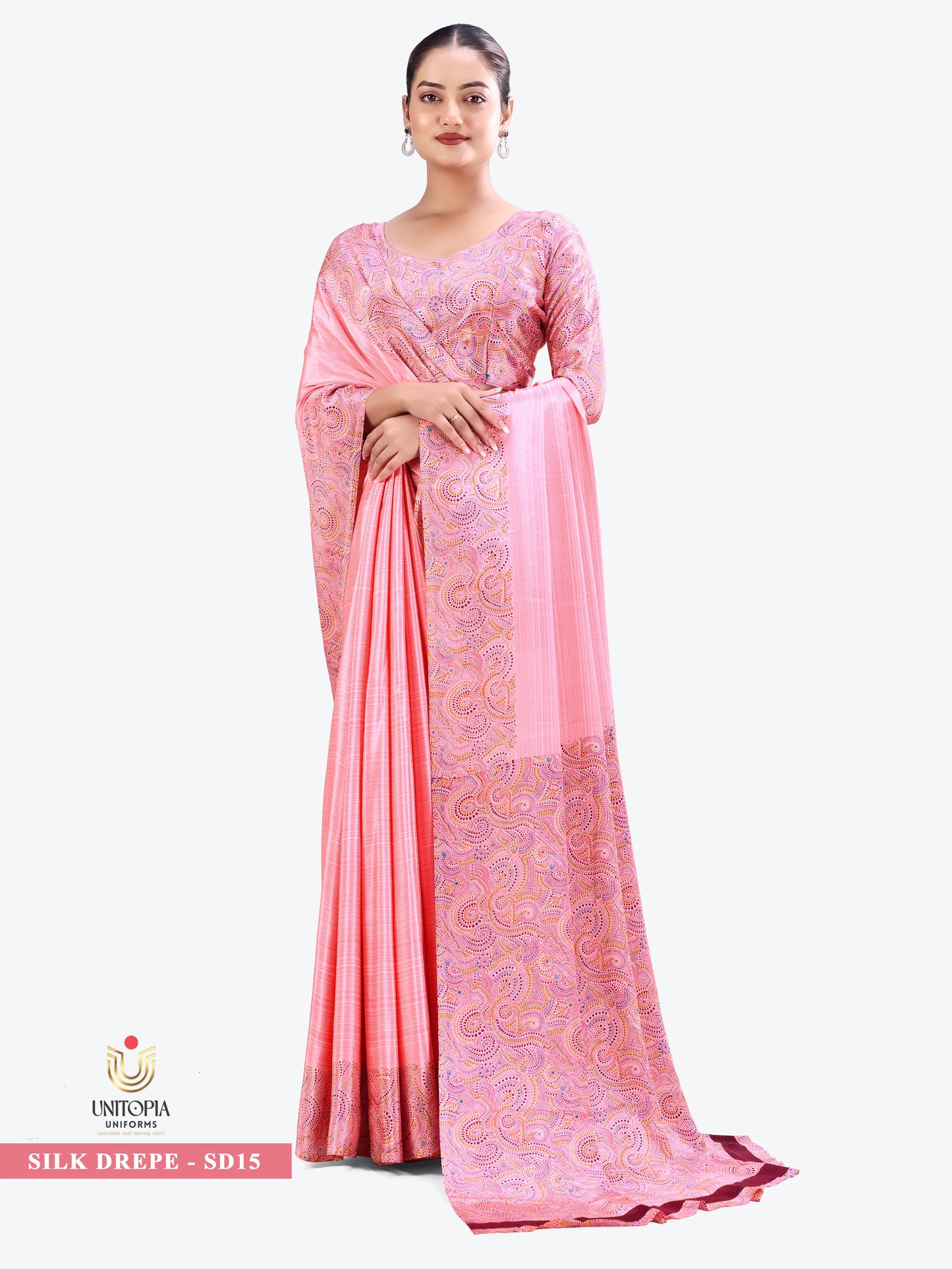 SILK DREPE / UNIFORM SAREES & SUIT (SD15,SD16)