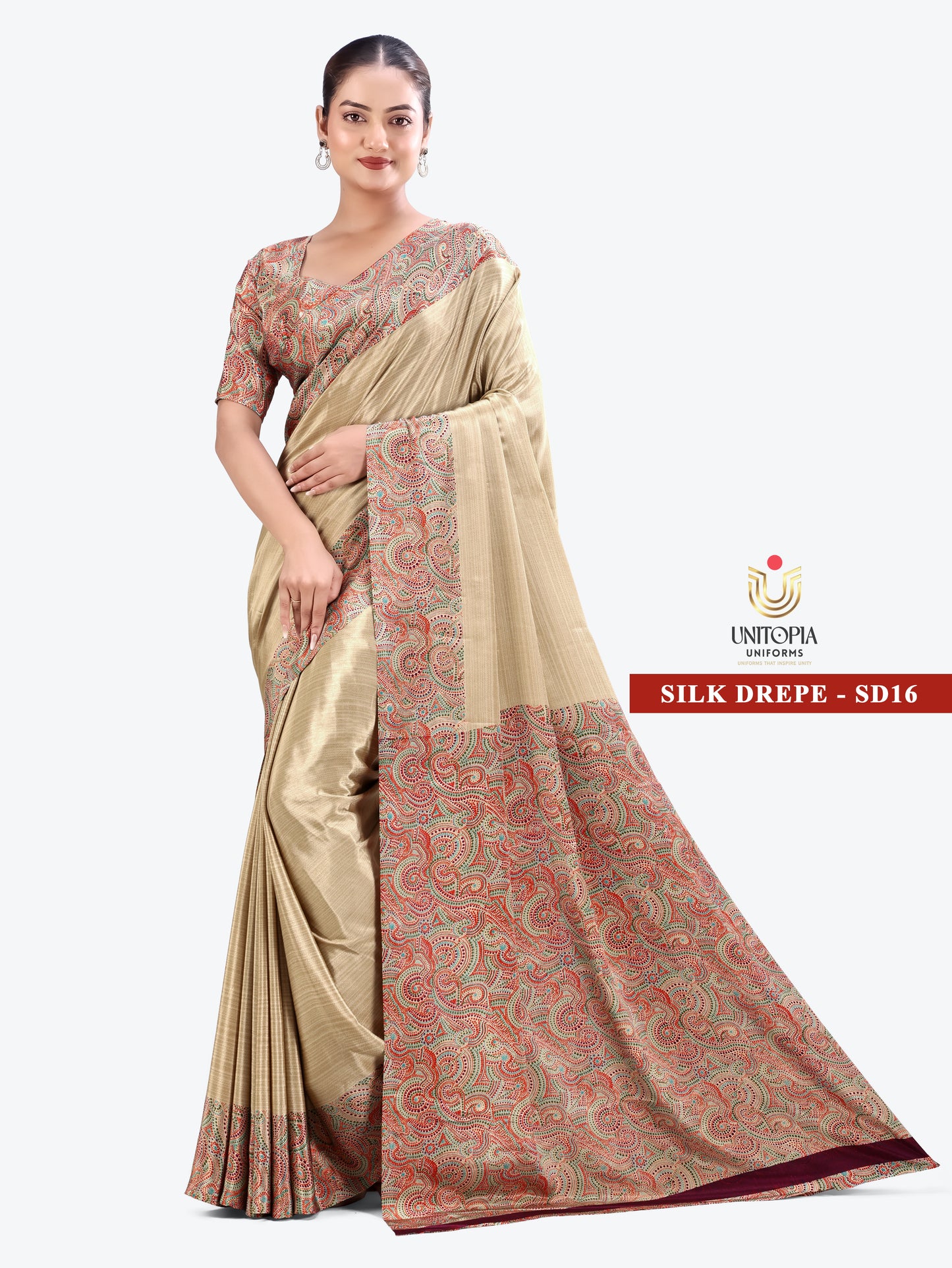 SILK DREPE / UNIFORM SAREES & SUIT (SD15,SD16)