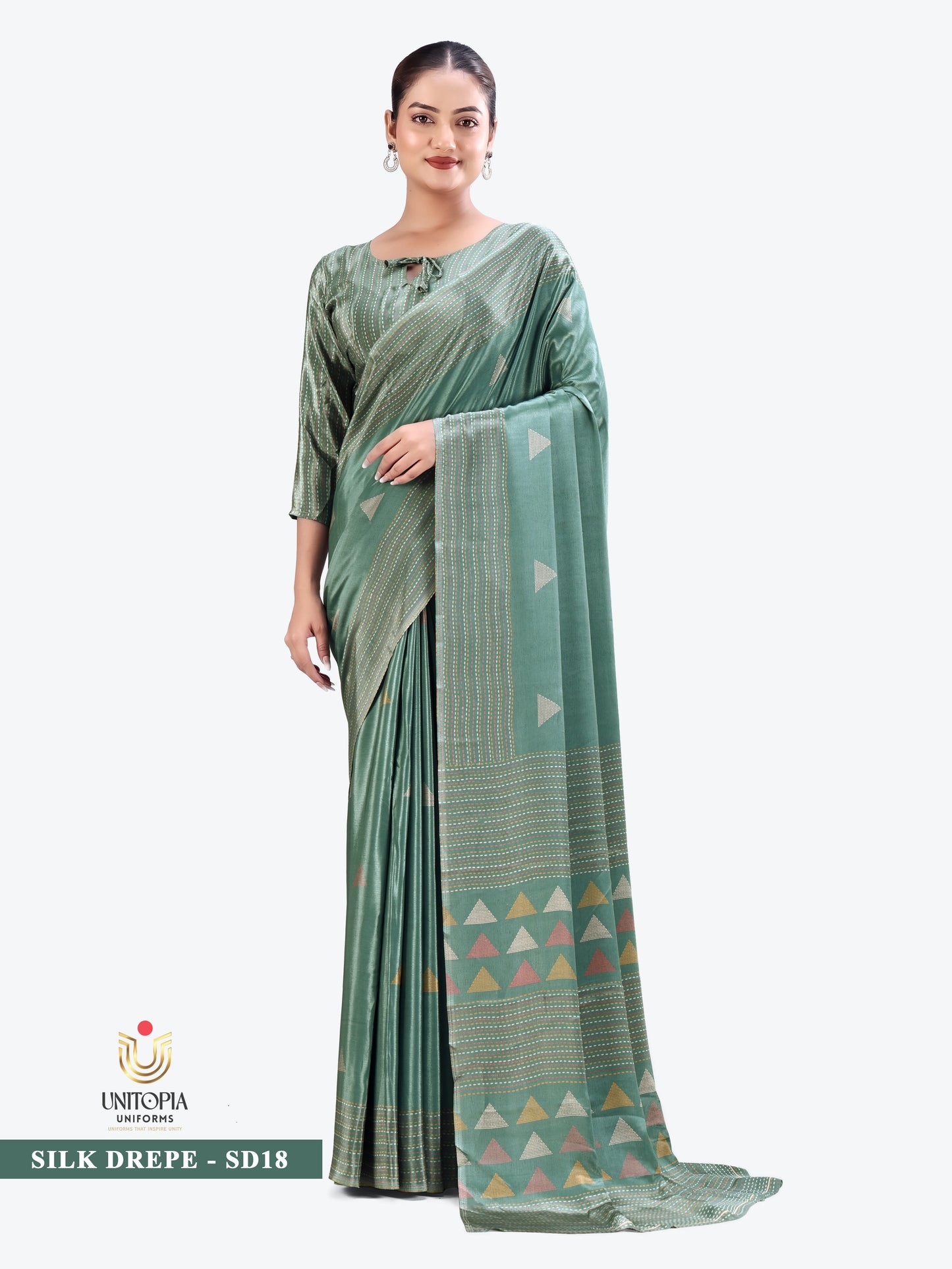 SILK DREPE / UNIFORM SAREES & SUIT (SD17,SD18)