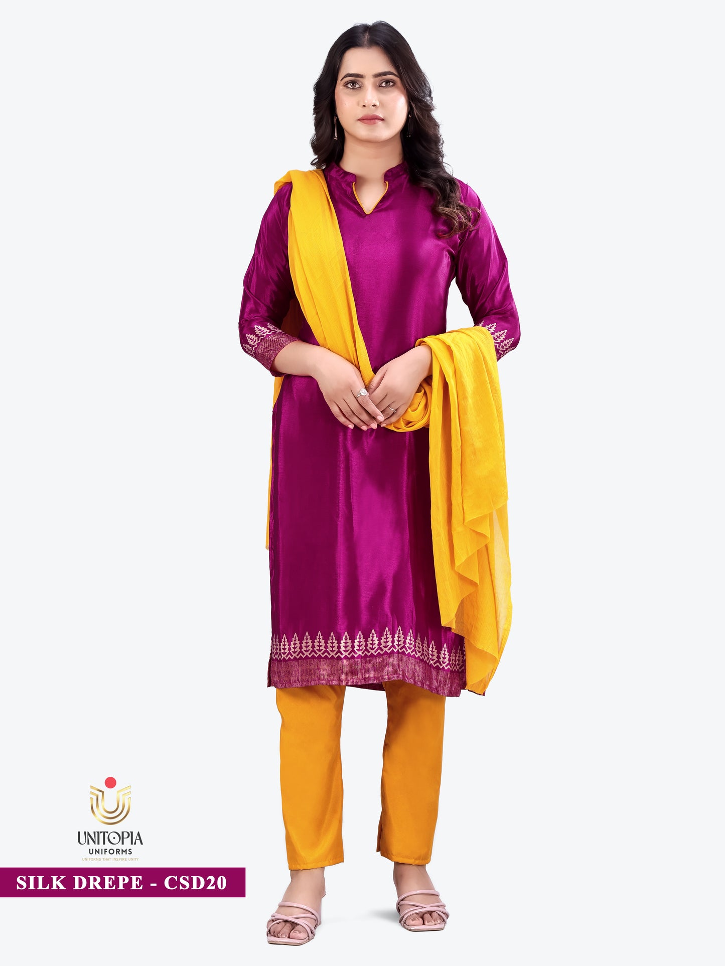 SILK DREPE / UNIFORM SAREES & SUIT (SD19,20)