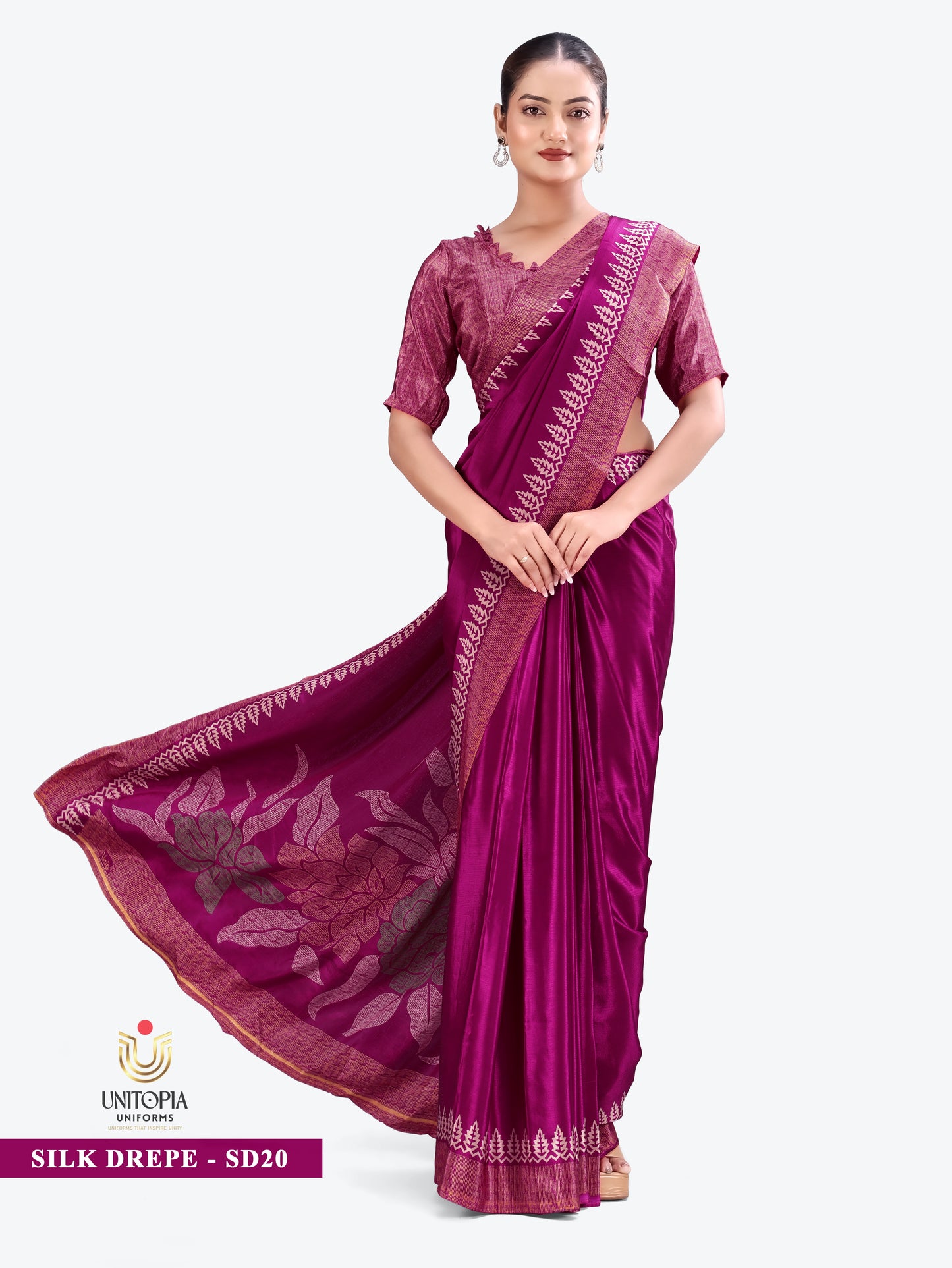 SILK DREPE / UNIFORM SAREES & SUIT (SD19,20)