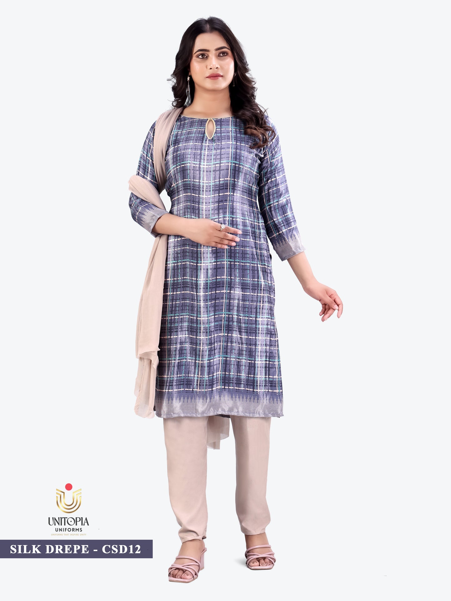 SILK DREPE / UNIFORM SAREES & SUIT (SD11,SD12)
