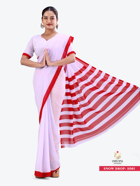 SNOWDROP/ UNIFORM SAREES (SD01,SD02)