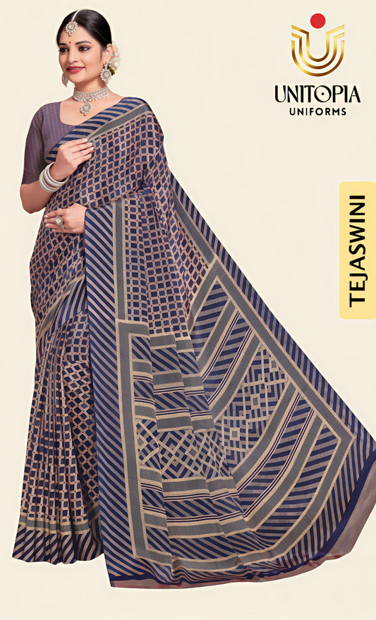 TEJASWINI/ UNIFORM SAREE (TEJ1407)