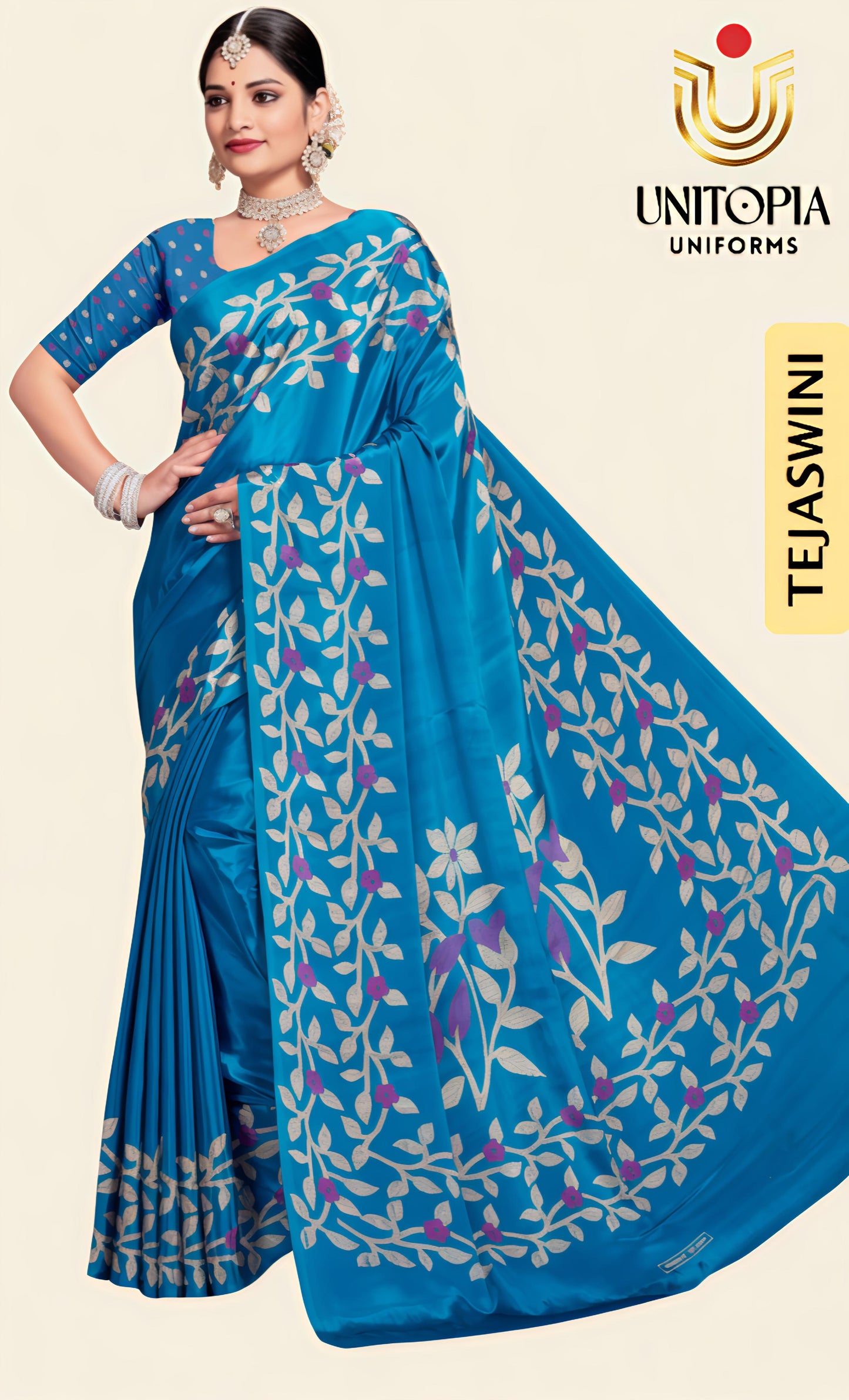 TEJASWINI/ UNIFORM SAREE (TEJ1443)