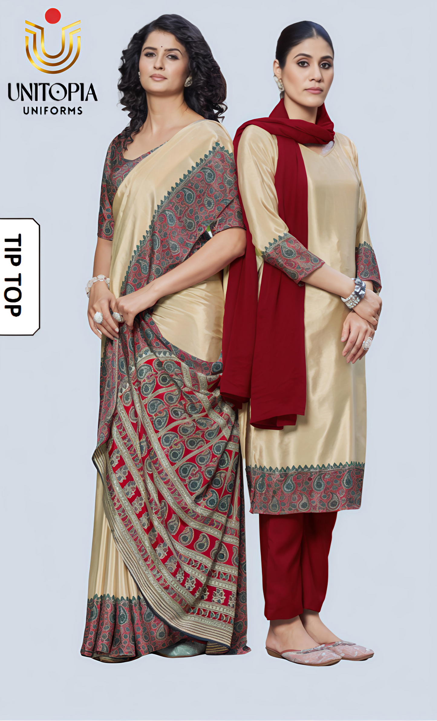TIP TOP  / UNIFORM SAREE (TT3355)